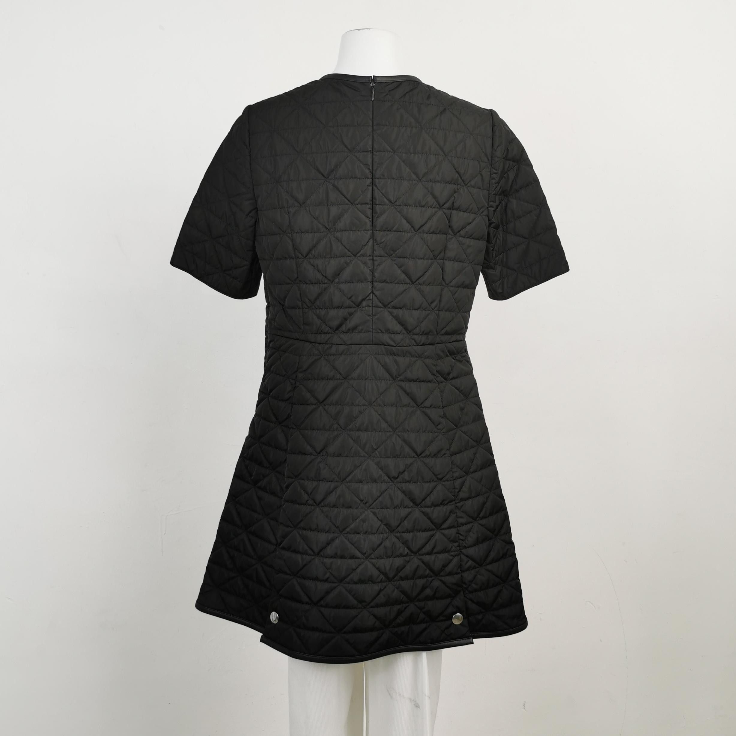 Prada Prada Quilted Triangle Logo Mini Dress Size 38 Size XS / US 0-2 / IT 36-38 - 2 Thumbnail