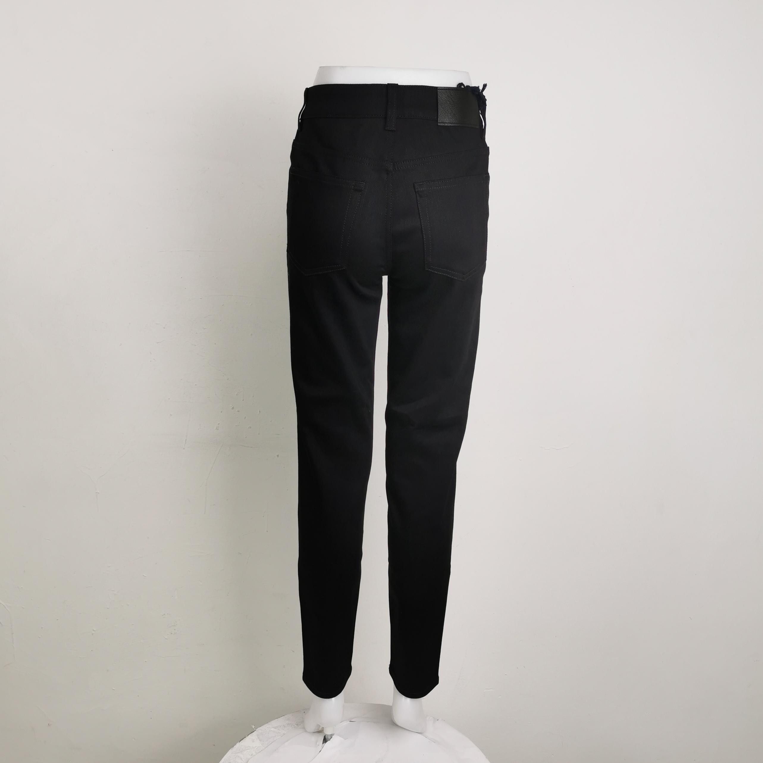Prada Prada Black Cotton Blend Pants Size 25 Size 25" / US 0 / IT 36 - 2 Thumbnail
