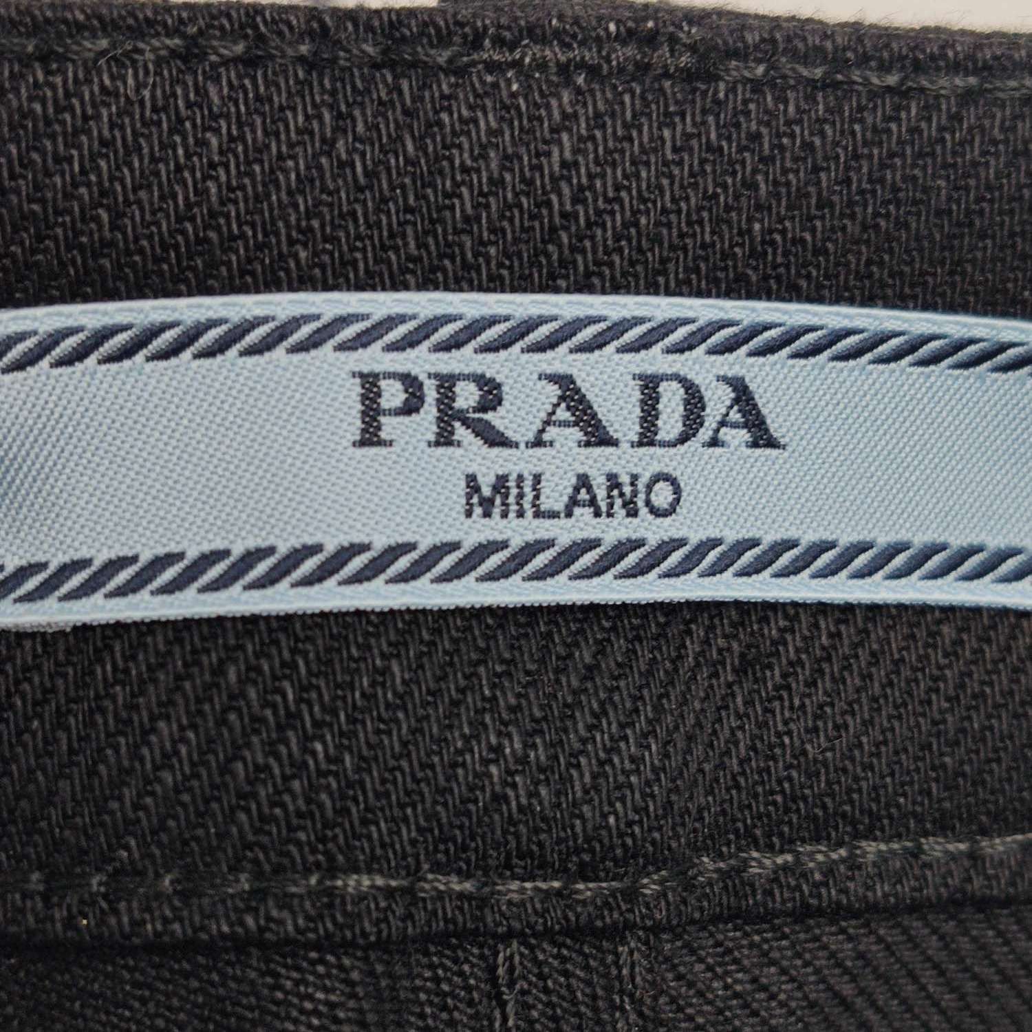 Prada Prada Black Cotton Blend Pants Size 25 Size 25" / US 0 / IT 36 - 5 Thumbnail