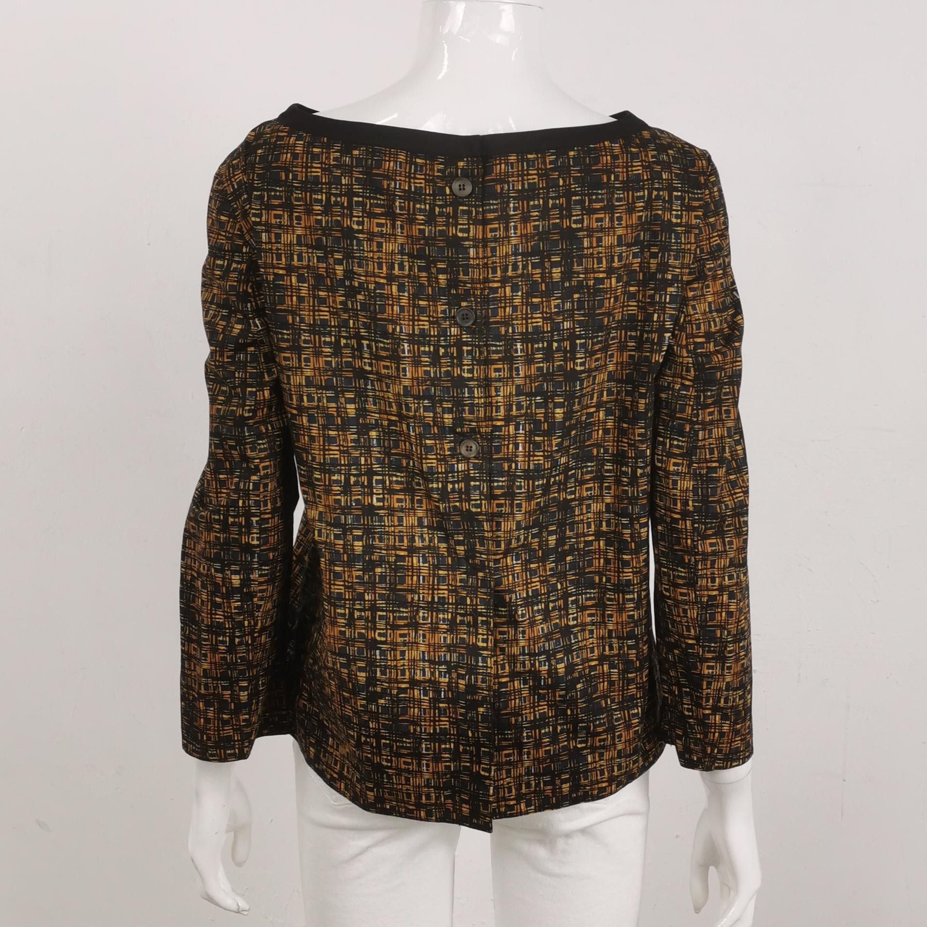 Prada Prada Geometric Print Blouse Size 42 Size M / US 6-8 / IT 42-44 - 2 Thumbnail