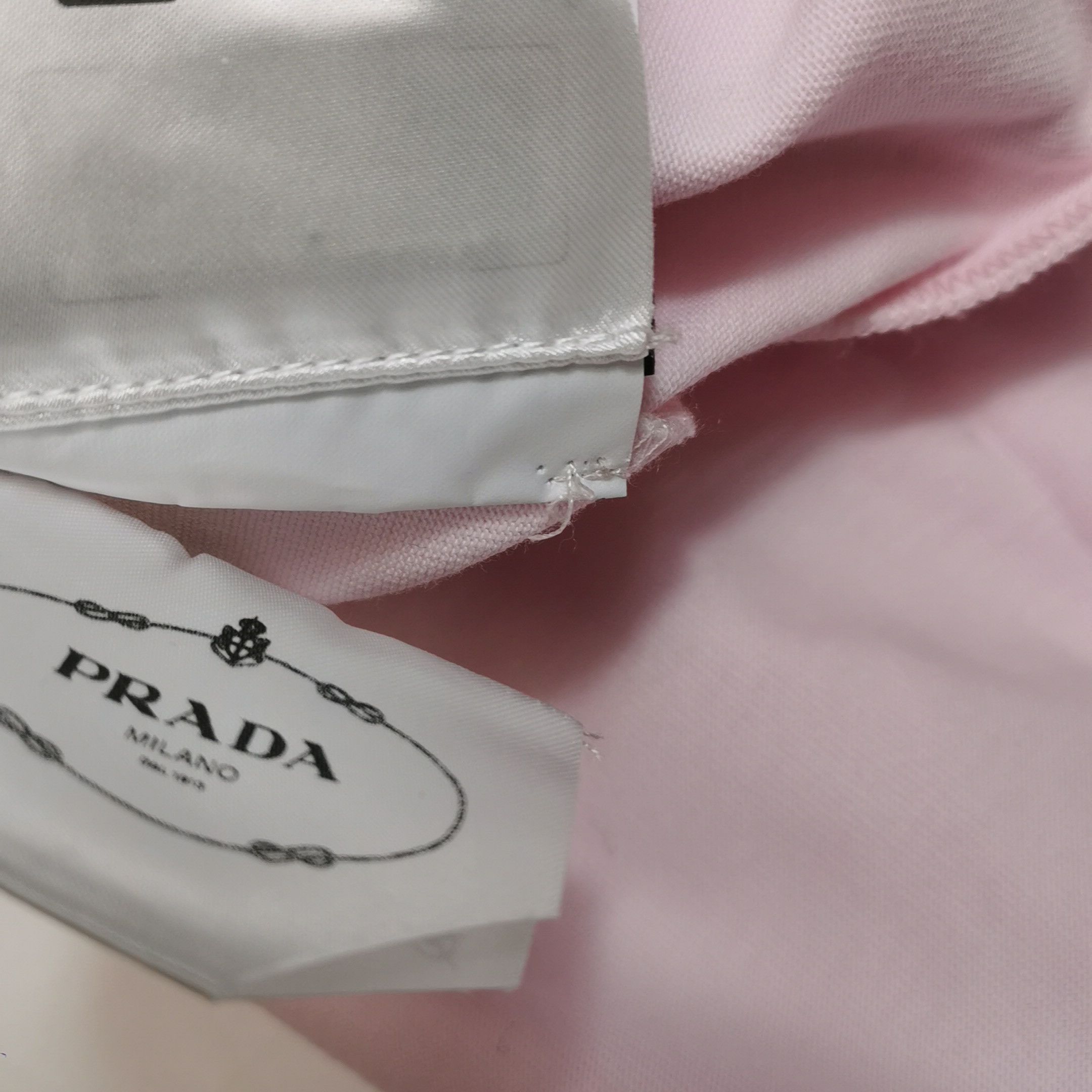 Prada Prada Pink Logo Long Sleeve Polo Size S Size S / US 4 / IT 40 - 10 Thumbnail