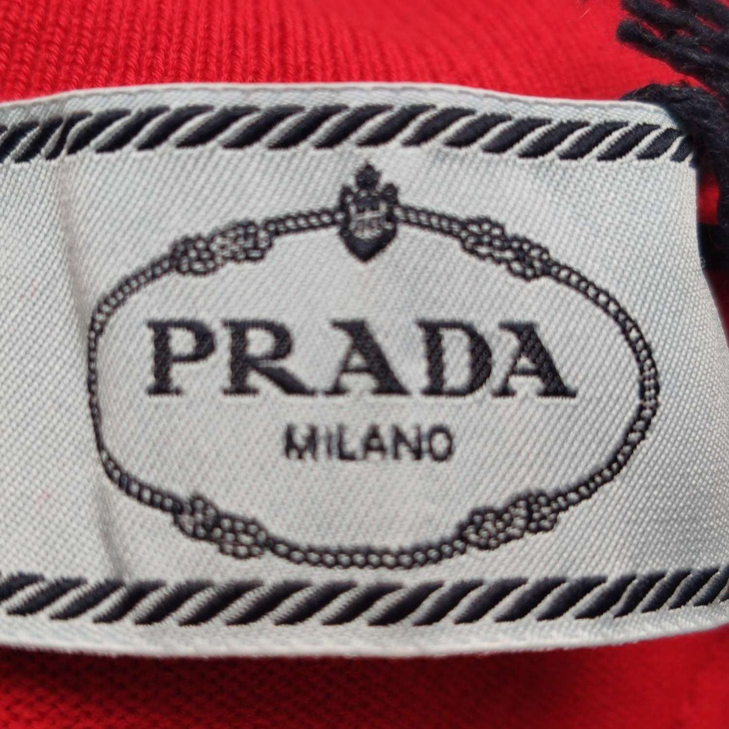 Prada Prada Red Turtleneck Logo Sweater Size 36 Size XS / US 0-2 / IT 36-38 - 5 Thumbnail