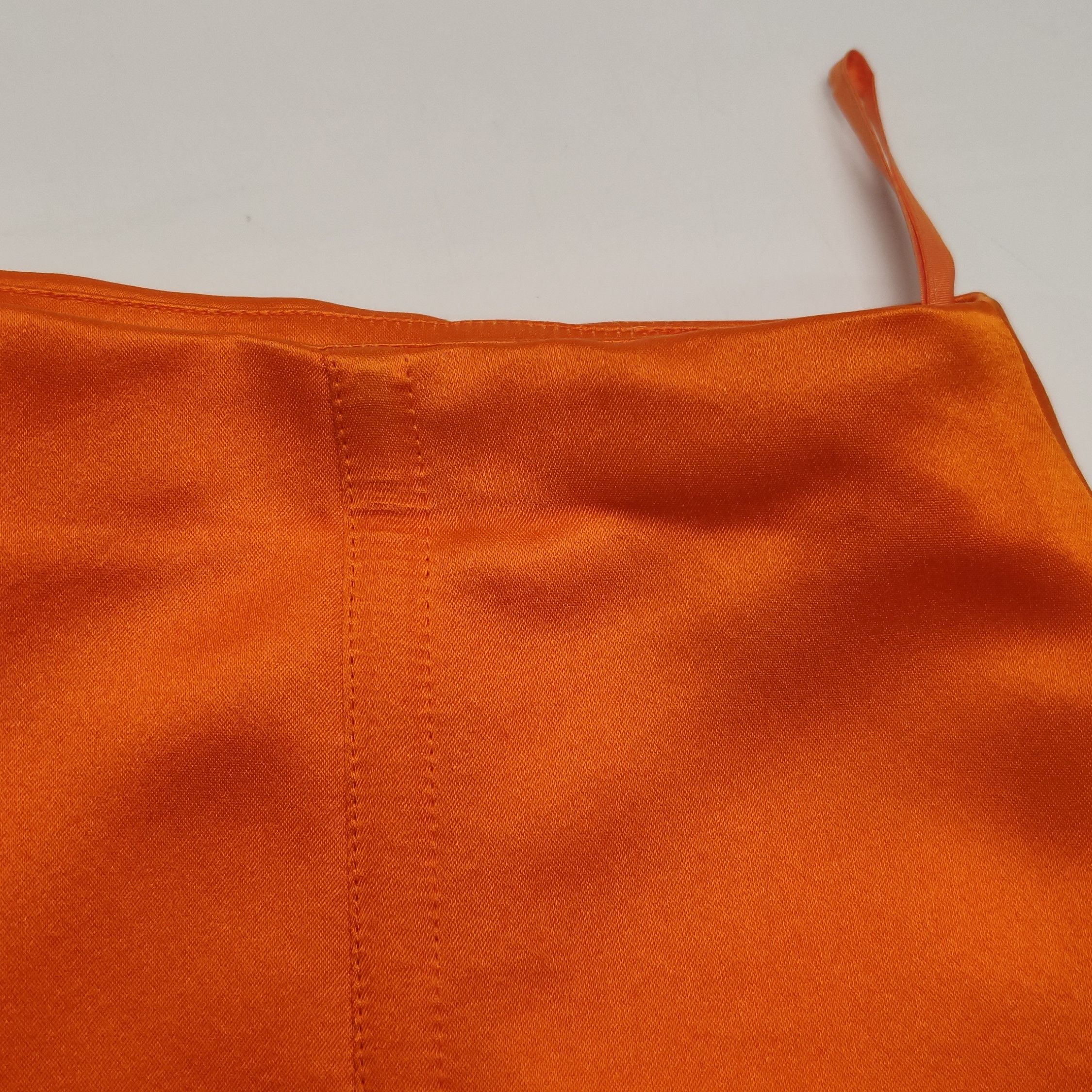 Prada Prada Orange Silk Pleated Midi Skirt Size 40 Size 27" / US 4 / IT 40 - 9 Thumbnail