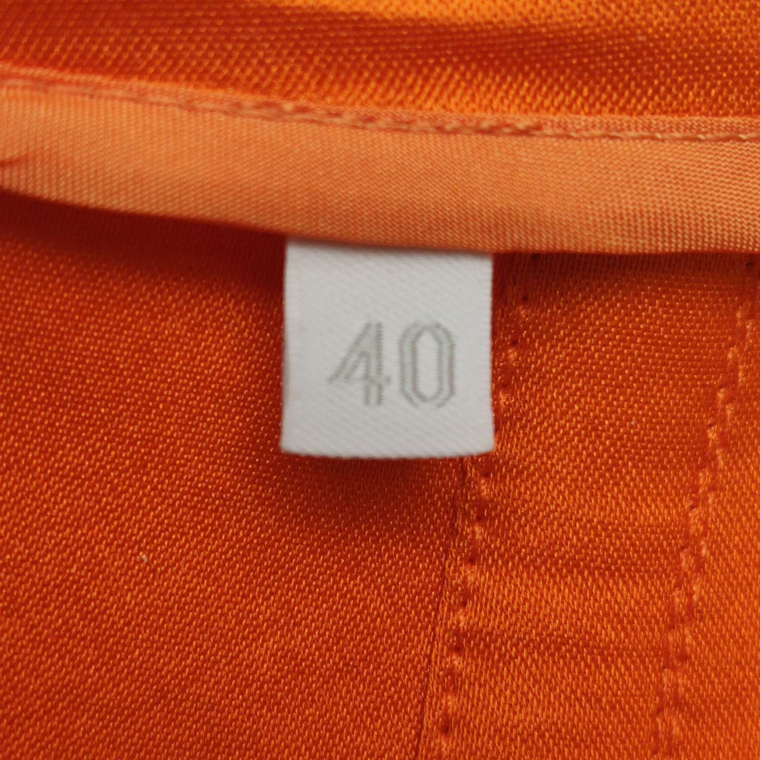 Prada Prada Orange Silk Pleated Midi Skirt Size 40 Size 27" / US 4 / IT 40 - 5 Thumbnail