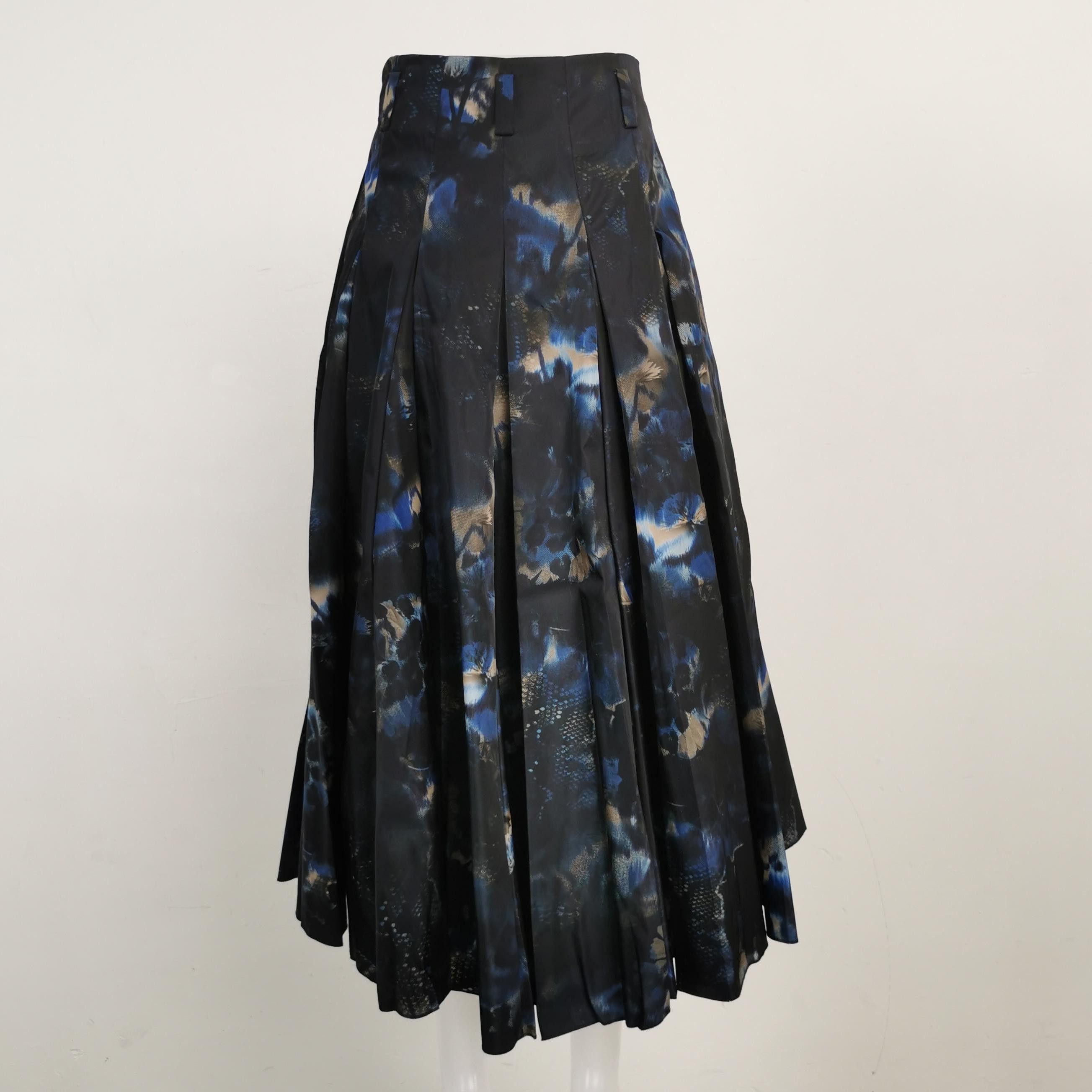 Prada Prada Patterned Pleated Midi Skirt Size 36 Size 25" / US 0 / IT 36 - 2 Thumbnail