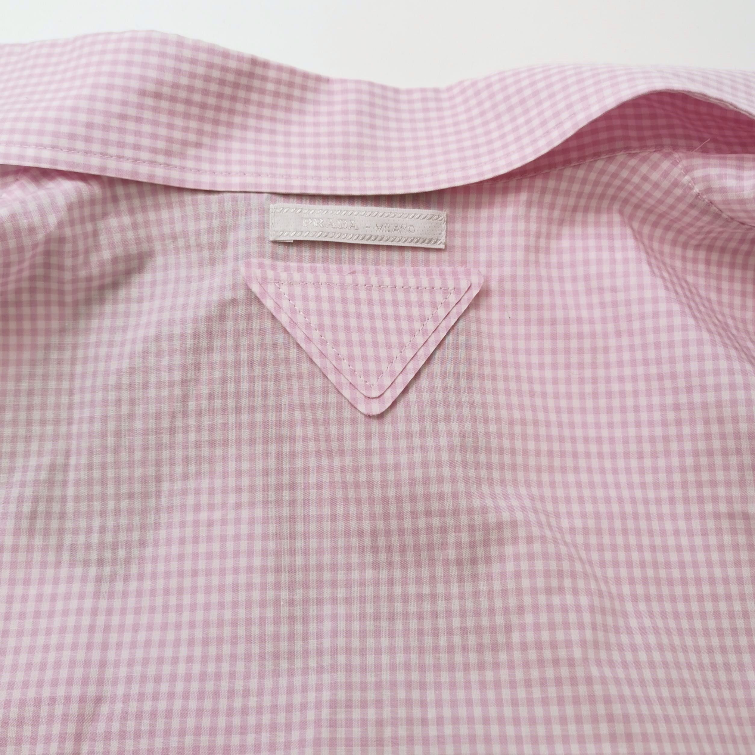 Prada Prada Gingham Ruffle Crop Top Size 40 Size S / US 4 / IT 40 - 3 Thumbnail