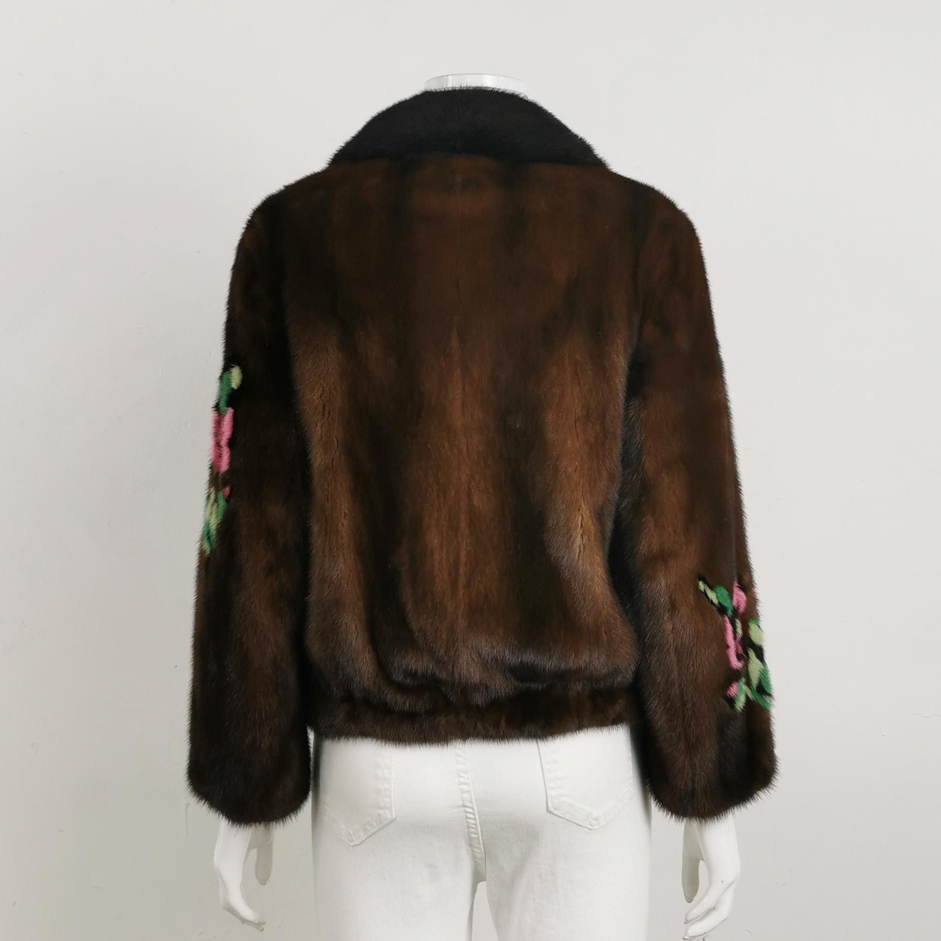 Prada Prada Floral Mink Fur Coat Size 40 Size S / US 4 / IT 40 - 2 Thumbnail