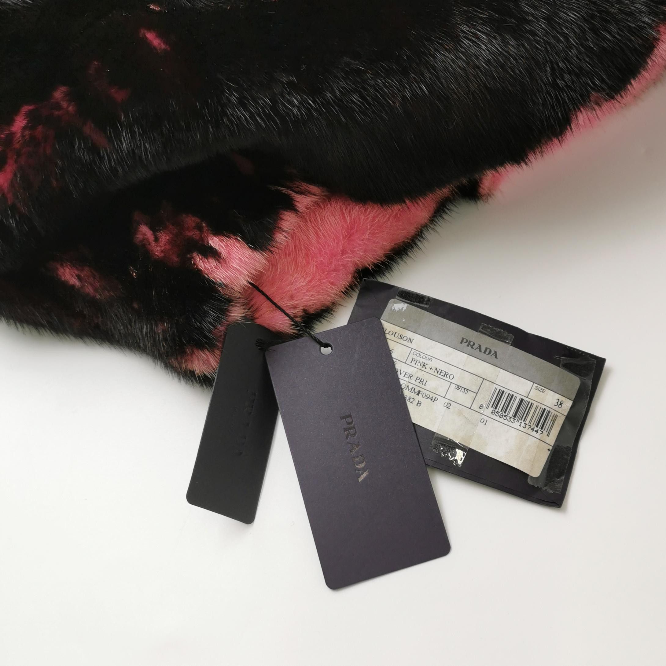 Prada Prada Colorblock Mink Fur Jacket Size 38 Size XS / US 0-2 / IT 36-38 - 4 Thumbnail