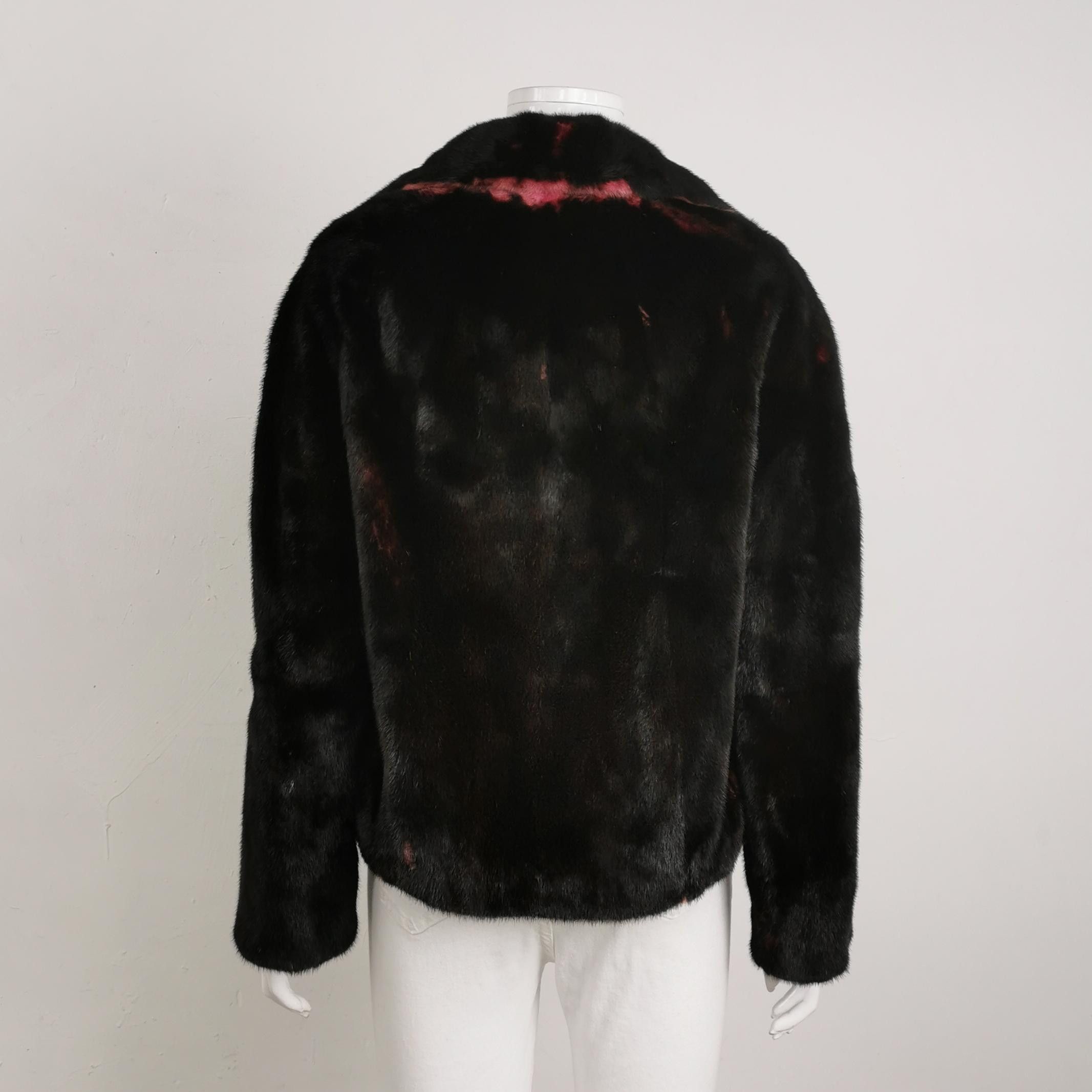 Prada Prada Colorblock Mink Fur Jacket Size 38 Size XS / US 0-2 / IT 36-38 - 2 Thumbnail