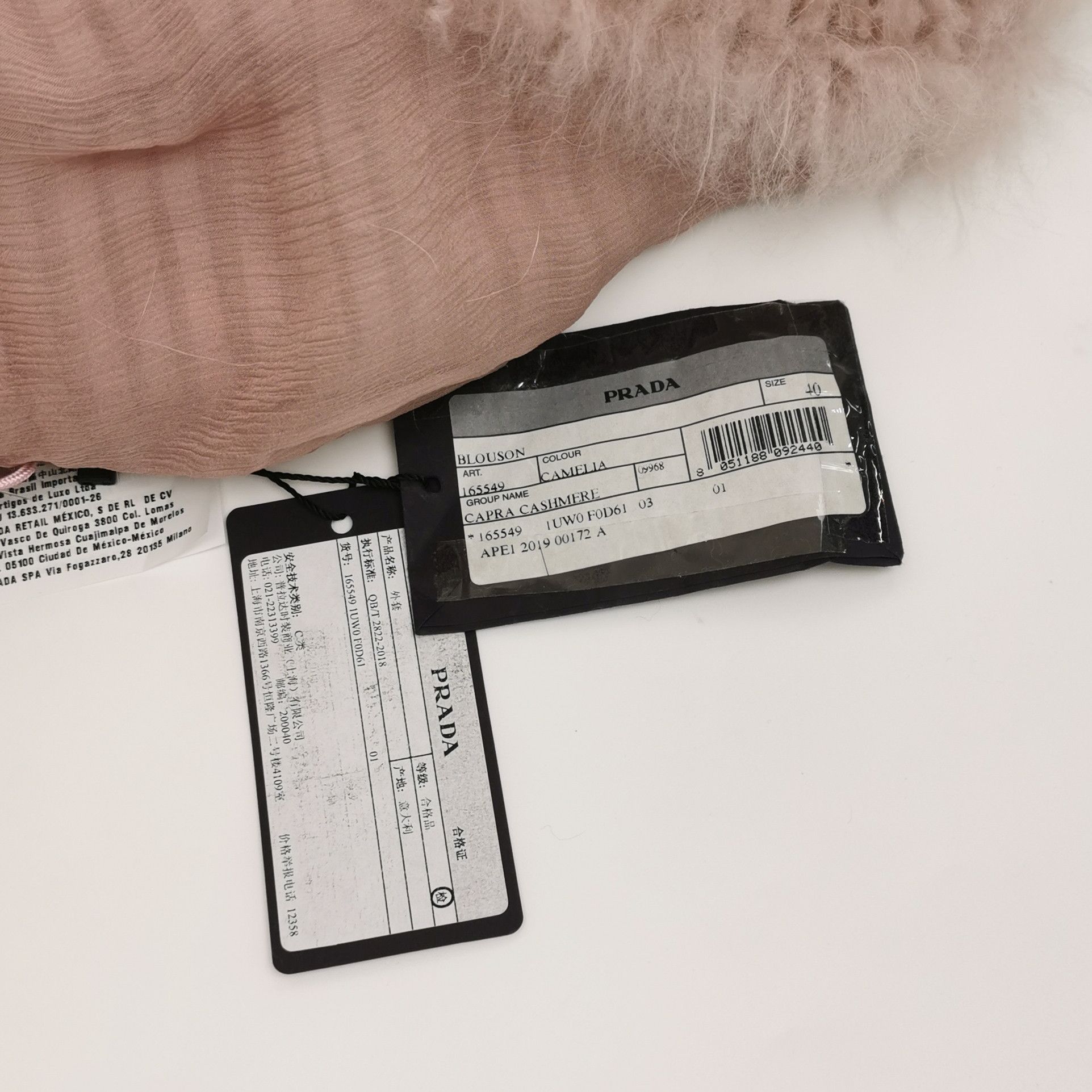 Prada Prada Pink Cashmere Goat Fur Coat Size 40 Size S / US 4 / IT 40 - 3 Thumbnail