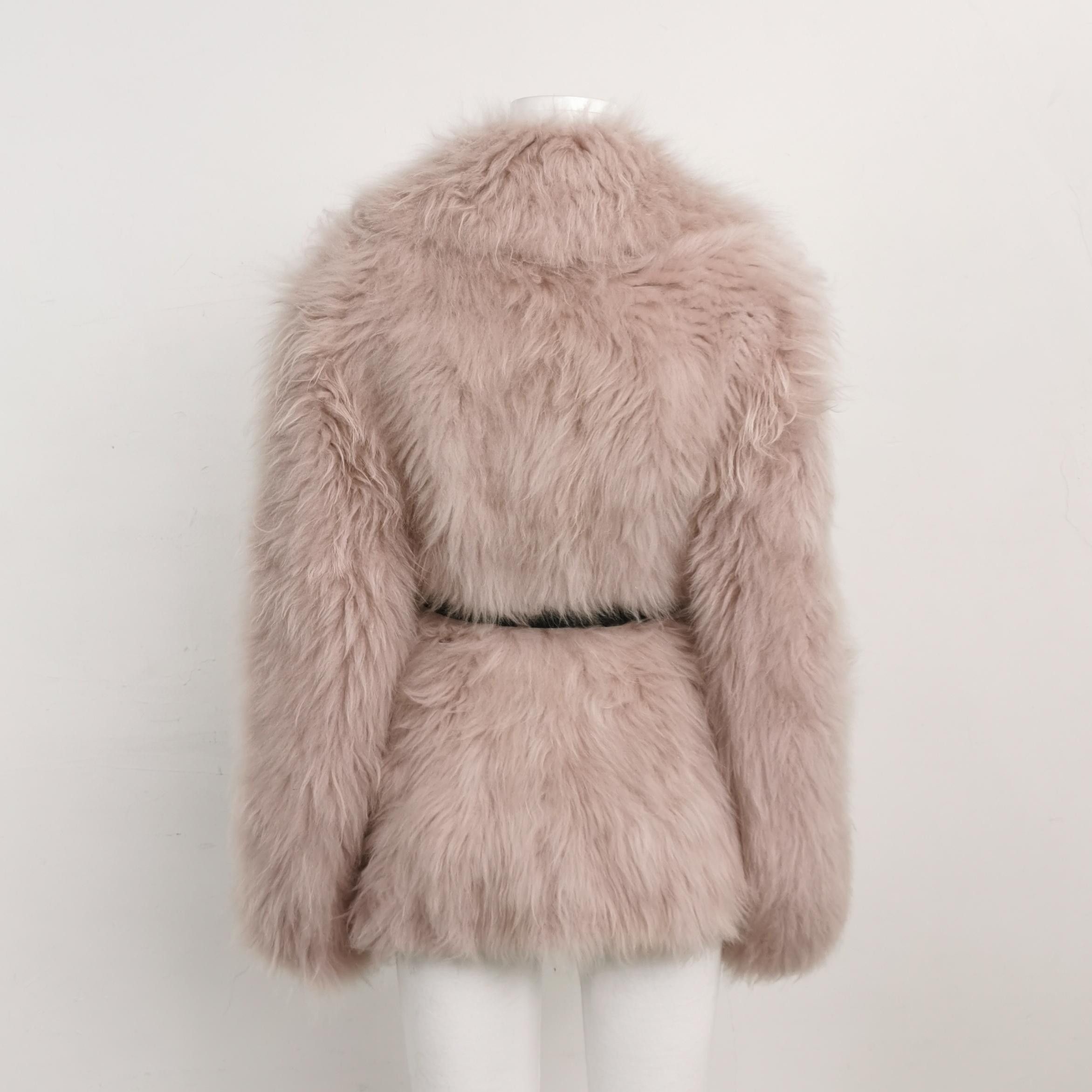 Prada Prada Pink Cashmere Goat Fur Coat Size 40 Size S / US 4 / IT 40 - 2 Thumbnail