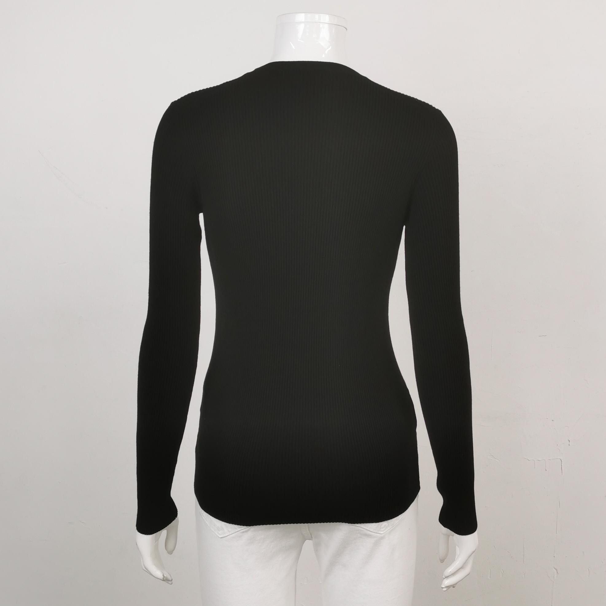 Prada Prada Ribbed Long Sleeve Sweater Size 38 Size XS / US 0-2 / IT 36-38 - 2 Thumbnail