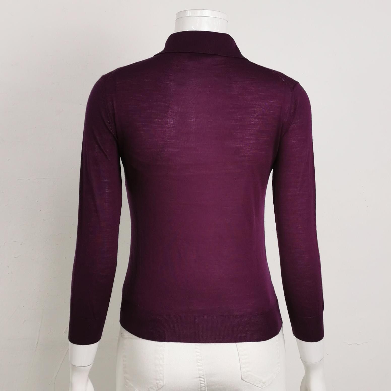 Prada Prada Logo Virgin Wool Polo Size 36 Size XS / US 0-2 / IT 36-38 - 2 Thumbnail