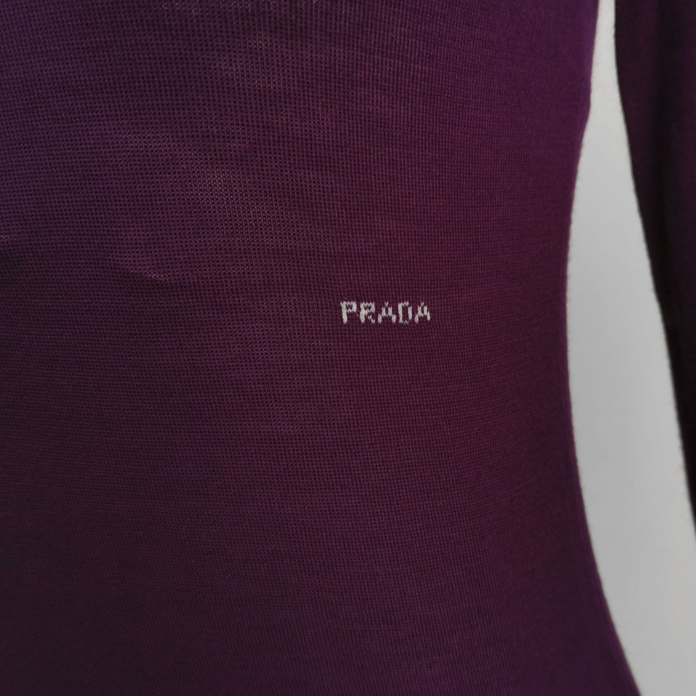 Prada Prada Logo Virgin Wool Polo Size 36 Size XS / US 0-2 / IT 36-38 - 3 Thumbnail