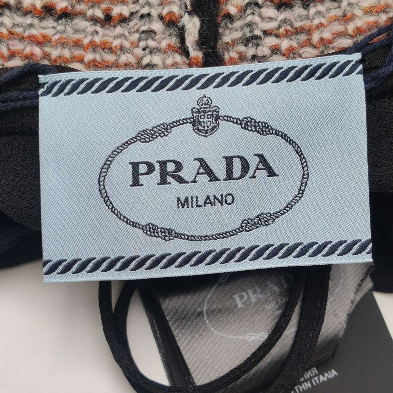 Prada Prada Patterned V-Neck Midi Dress Size 38S Size XS / US 0-2 / IT 36-38 - 8 Thumbnail
