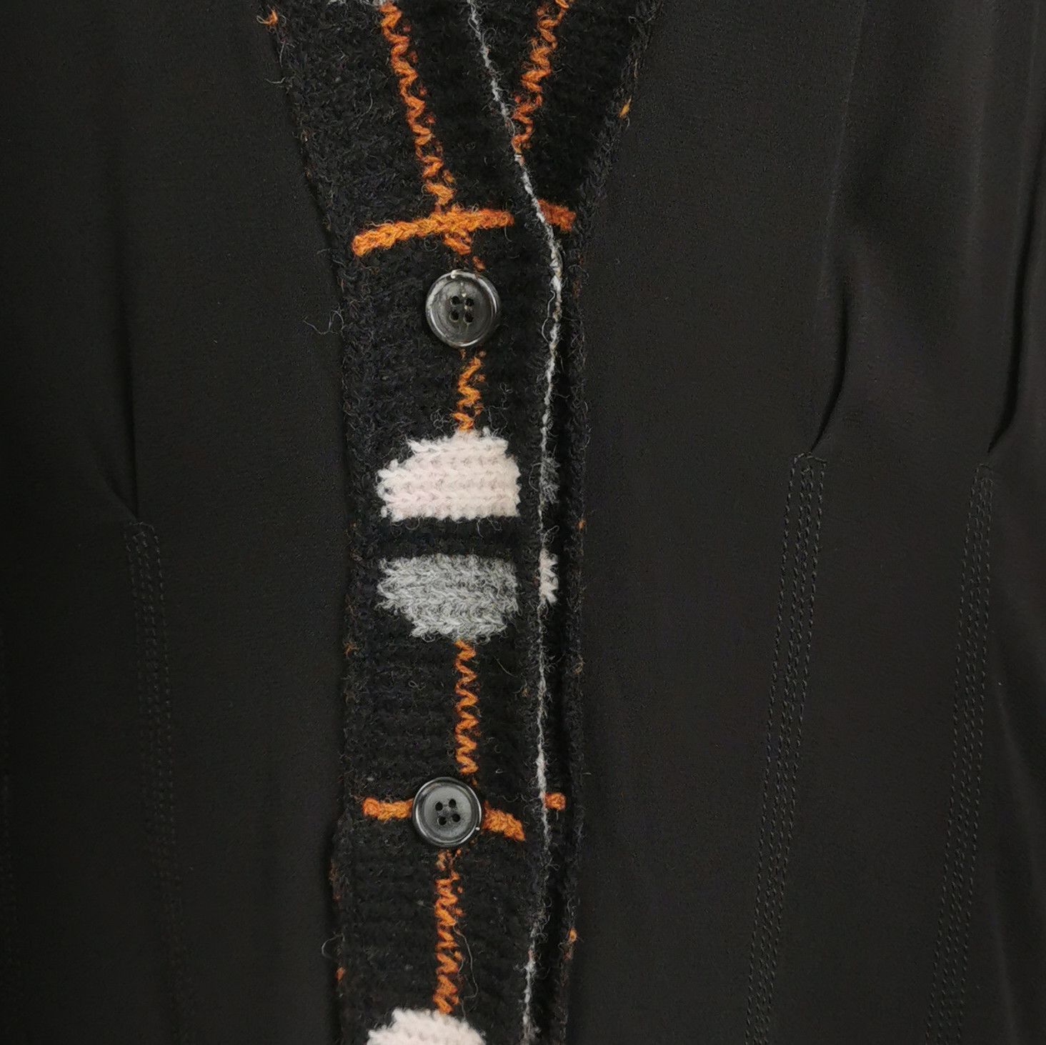 Prada Prada Patterned V-Neck Midi Dress Size 38S Size XS / US 0-2 / IT 36-38 - 6 Thumbnail