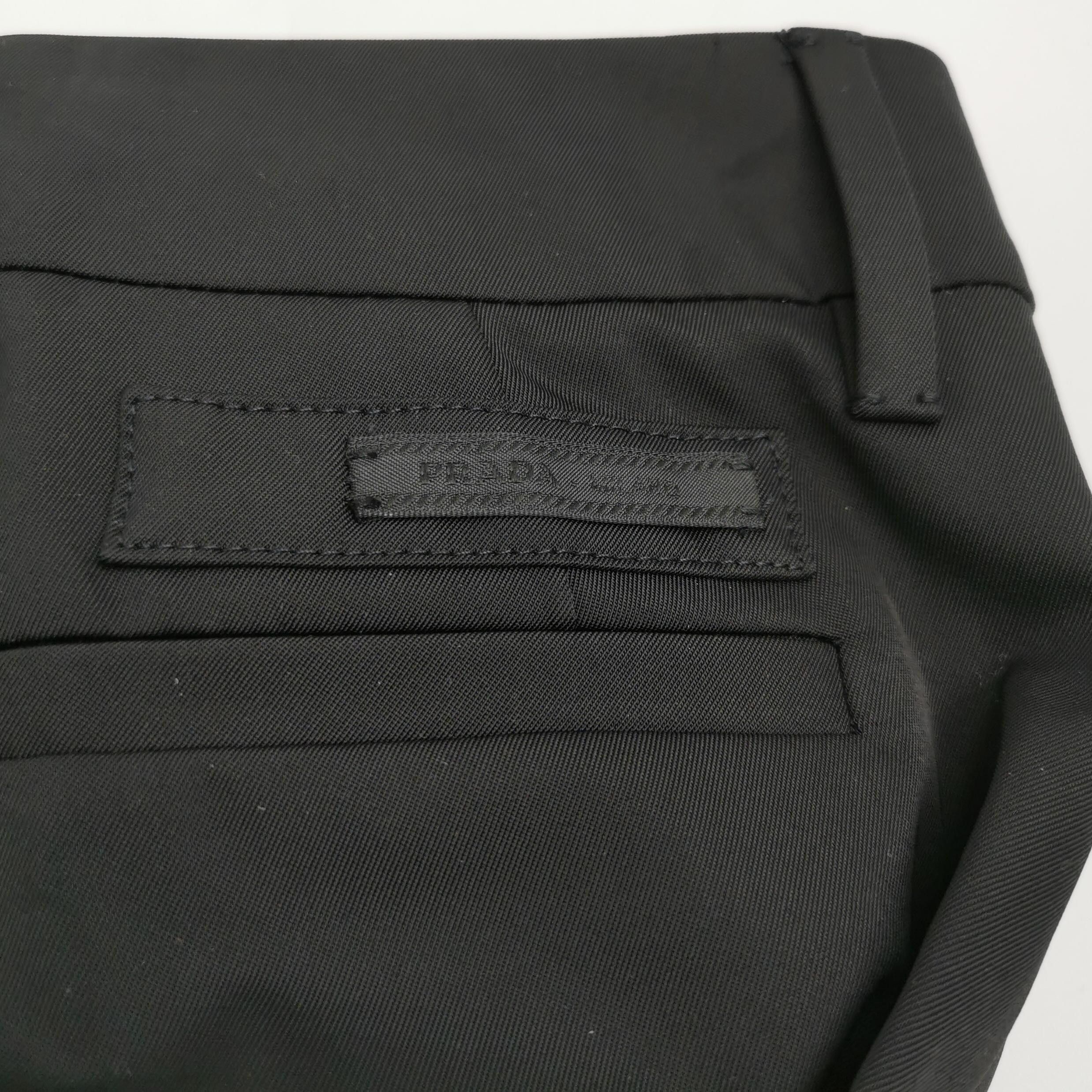 Prada Prada Black Trousers Size 38 Size 26" / US 2 / IT 38 - 4 Thumbnail