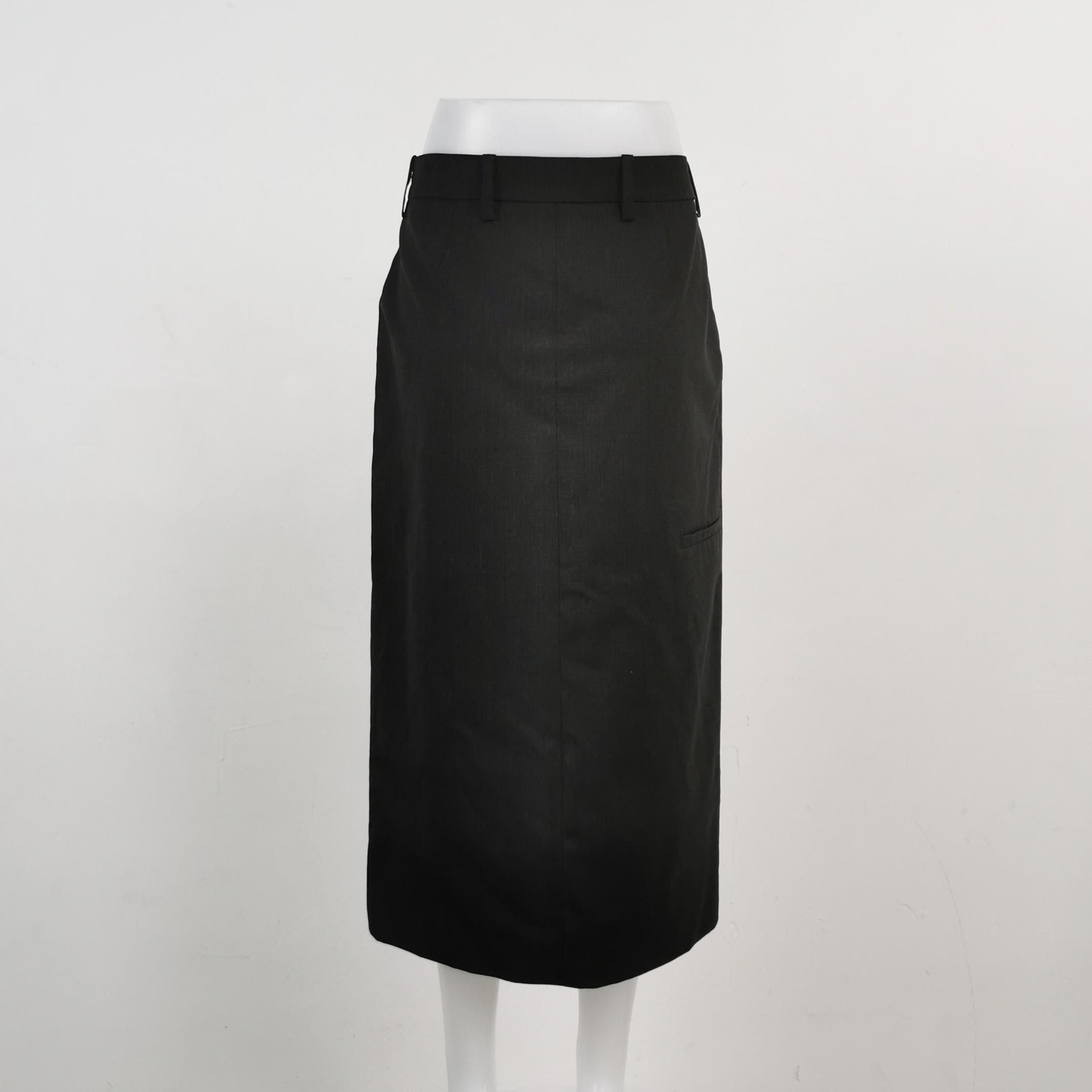 Prada Prada Wool Blend Midi Skirt Size 38 Size 26" / US 2 / IT 38 - 2 Thumbnail