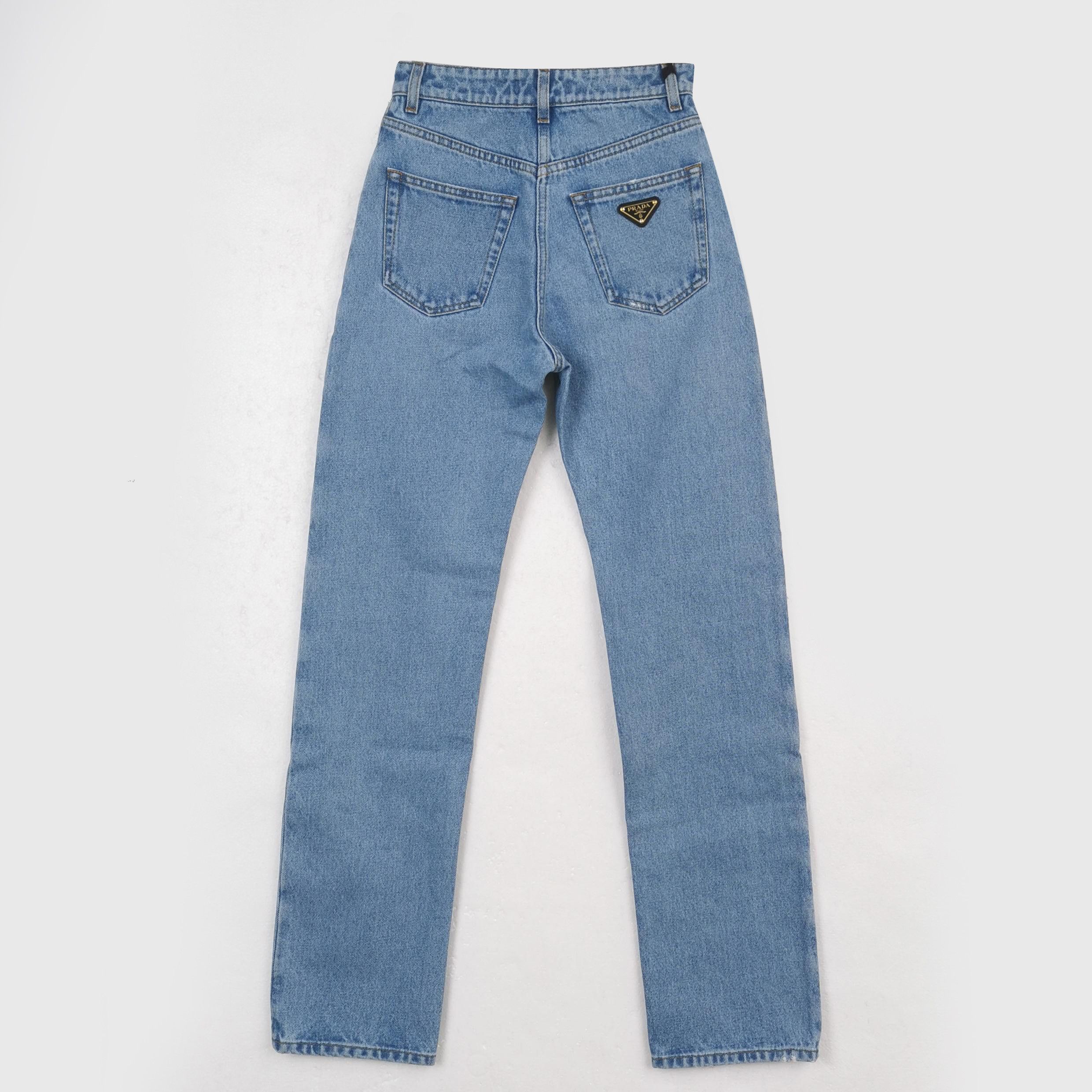 Prada Prada Logo Patch Jeans Size 24 Size 24" / US 00 / IT 34 - 2 Thumbnail