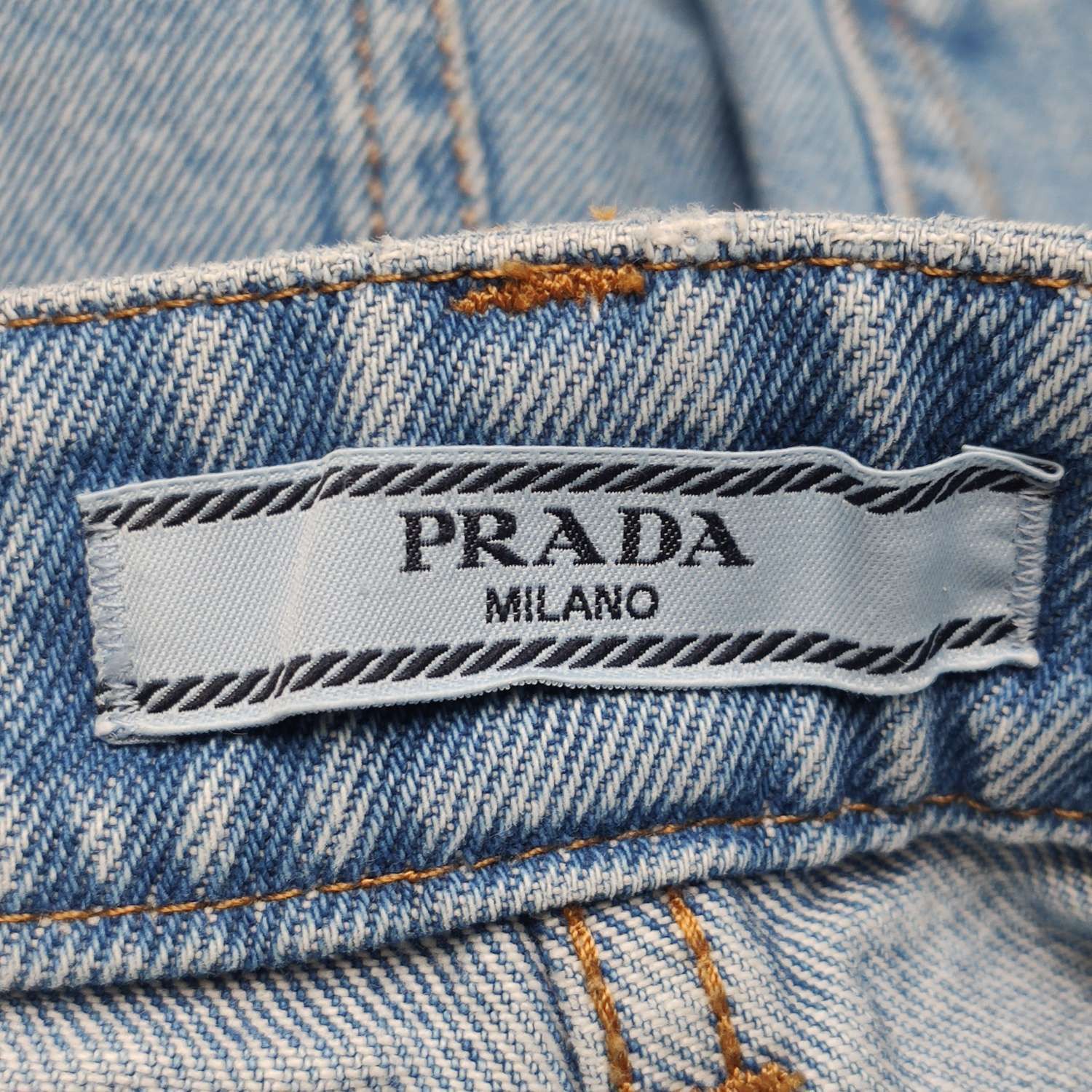 Prada Prada Logo Patch Jeans Size 24 Size 24" / US 00 / IT 34 - 6 Thumbnail