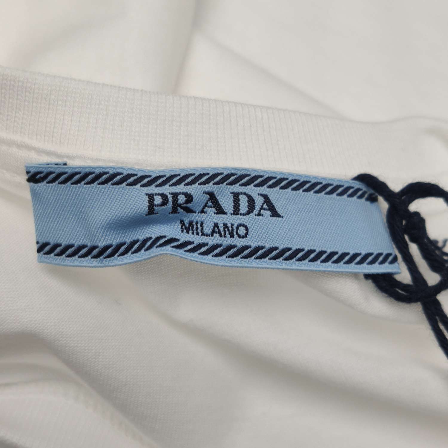 Prada Prada Solid Cotton T-Shirt Size S Size US S / EU 44-46 / 1 - 4 Thumbnail