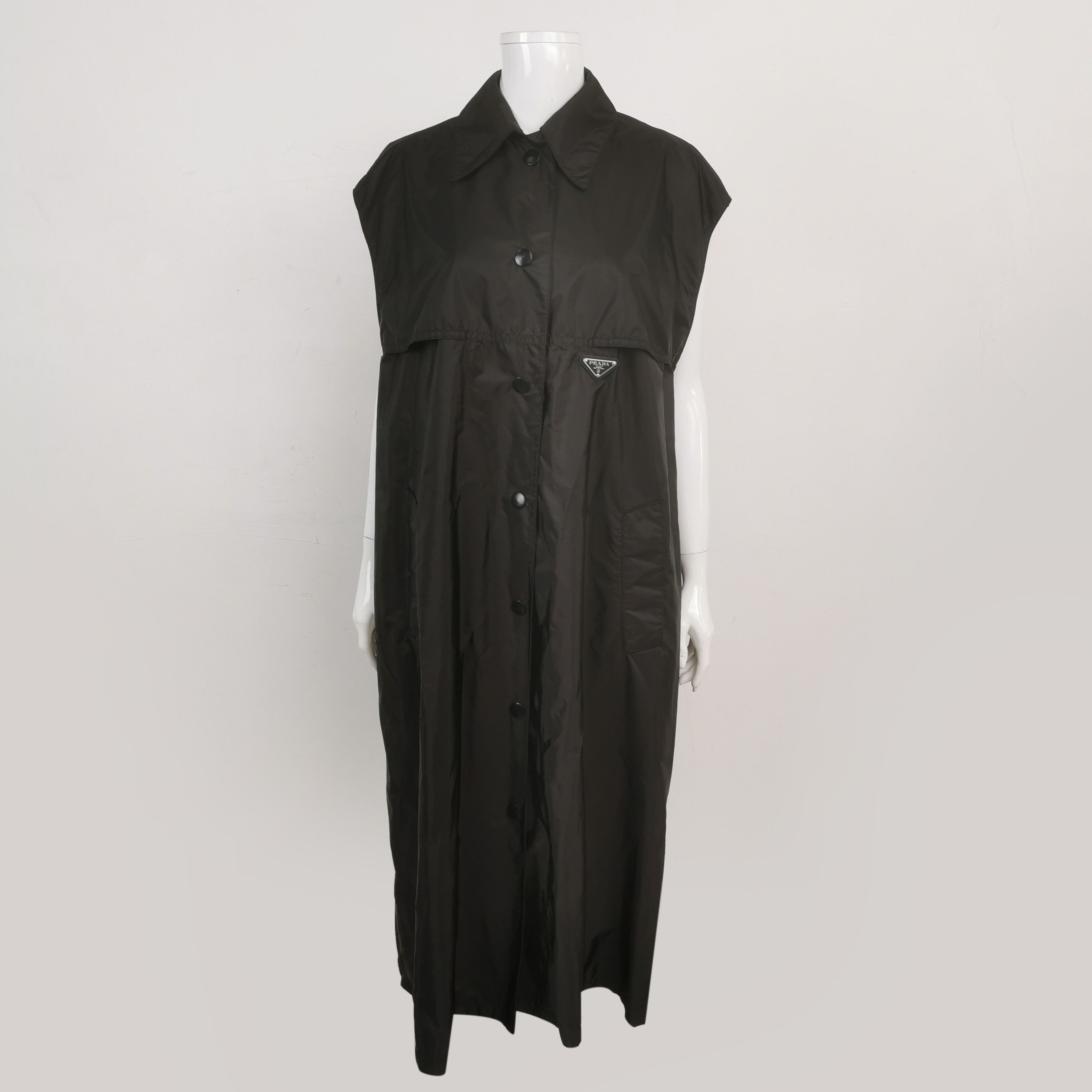 Prada Prada Re-Nylon Triangle Logo Trench Coat IT 42 Size M / US 6-8 / IT 42-44 - 3 Thumbnail