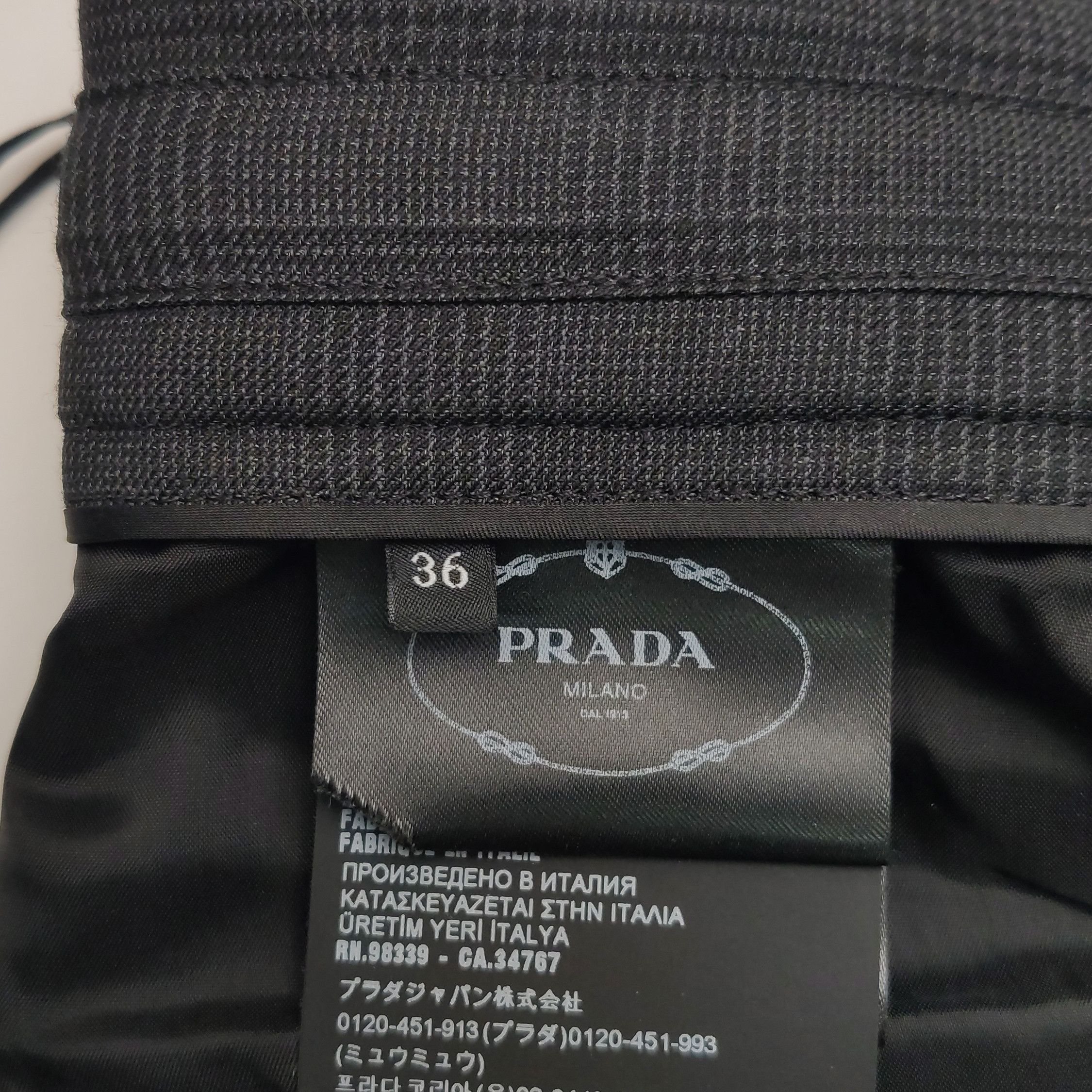 Prada Prada Virgin Wool Silk Blend Trousers Size 36 Size 25" / US 0 / IT 36 - 9 Thumbnail