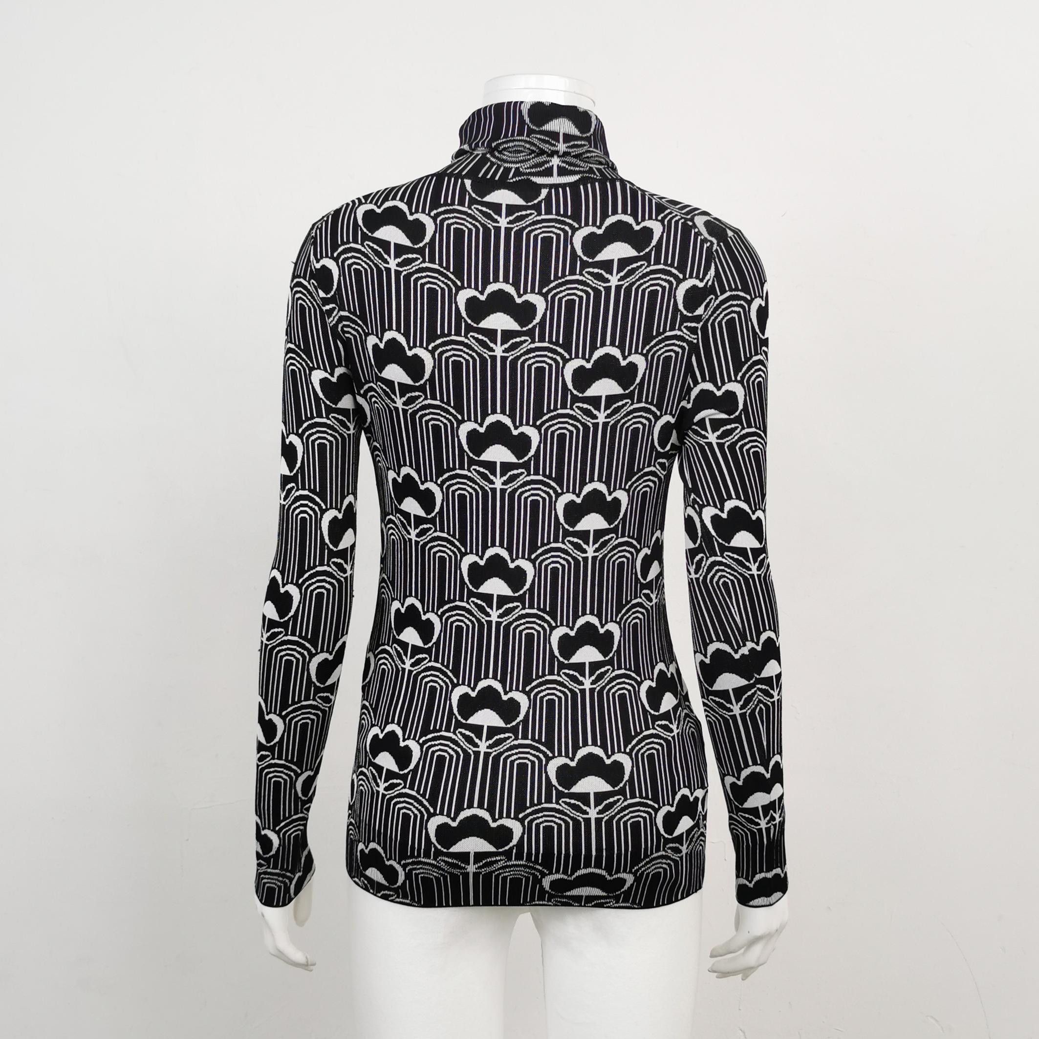 Prada Prada Patterned Turtleneck Sweater IT 38 Size XS / US 0-2 / IT 36-38 - 2 Thumbnail