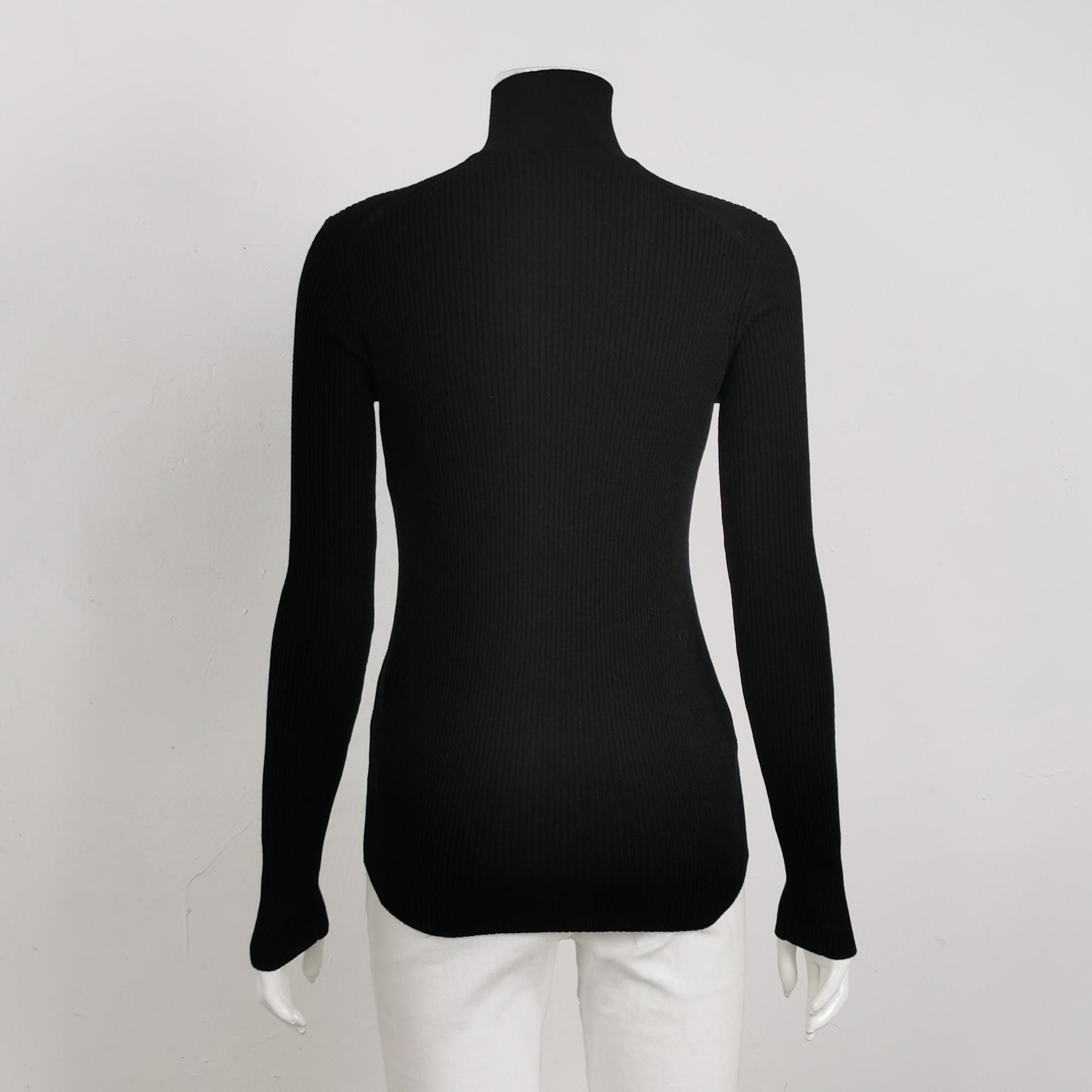Prada Prada Virgin Wool Ribbed Turtleneck Sweater Size 38 Size XS / US 0-2 / IT 36-38 - 2 Thumbnail