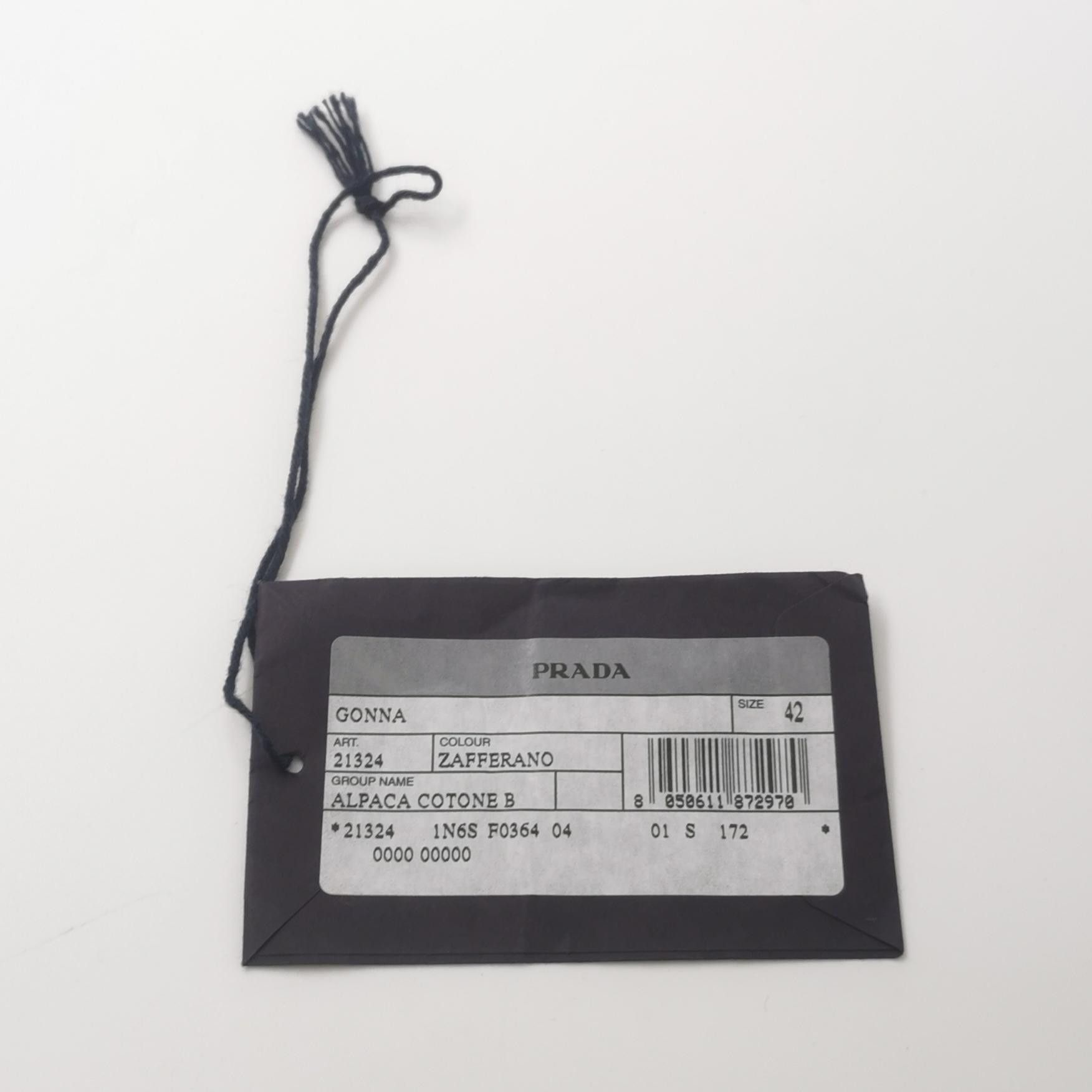 Prada Prada Alpaca Blend Skirt Size 42 Size 28" / US 6 / IT 42 - 4 Thumbnail