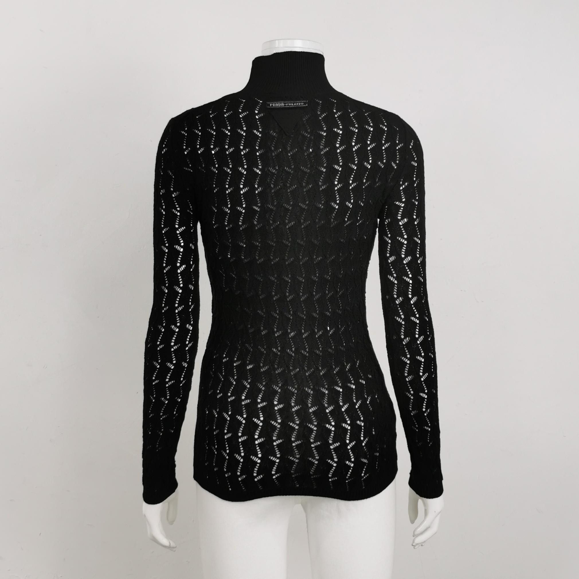 Prada Prada Open-Knit Turtleneck Sweater Size 36 Size XS / US 0-2 / IT 36-38 - 2 Thumbnail