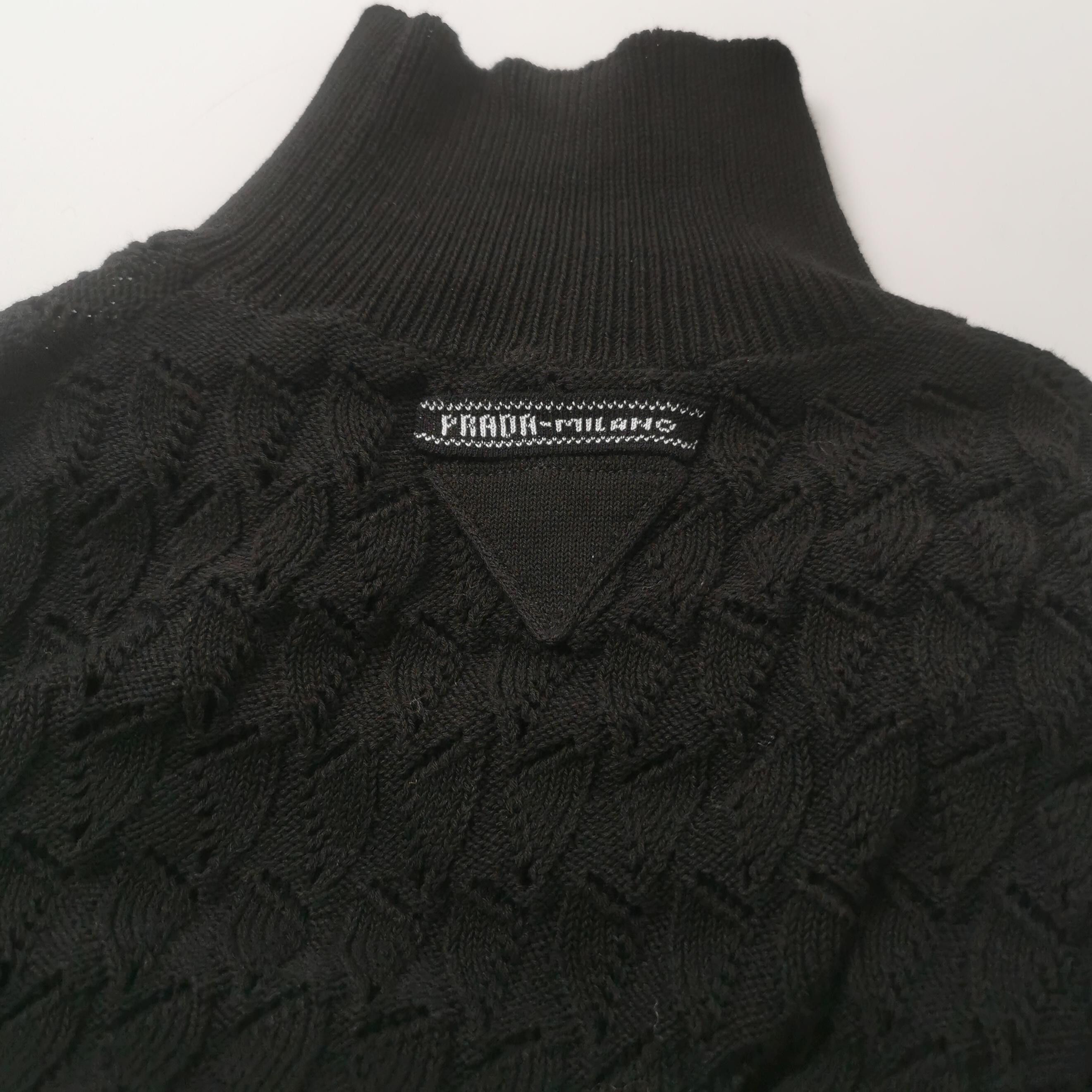 Prada Prada Black Knit Turtleneck Sweater Size 36 Size XS / US 0-2 / IT 36-38 - 3 Thumbnail