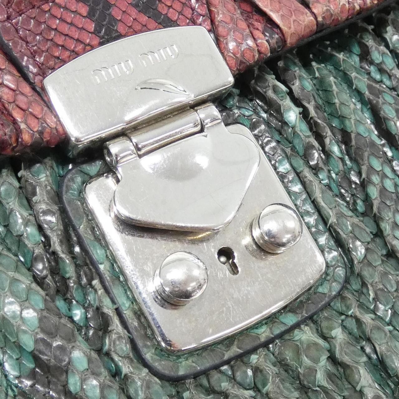 Miu Miu Miu Miu Miu Miu Pitone Patch Bag Leather Crossbody Bag 5BA136 DUTY FREE for USA Size ONE SIZE - 5 Thumbnail