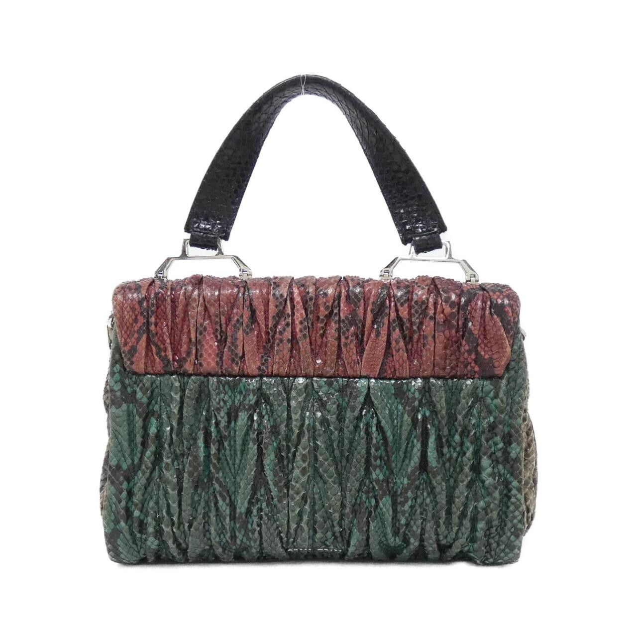 Miu Miu Miu Miu Miu Miu Pitone Patch Bag Leather Crossbody Bag 5BA136 DUTY FREE for USA Size ONE SIZE - 2 Thumbnail