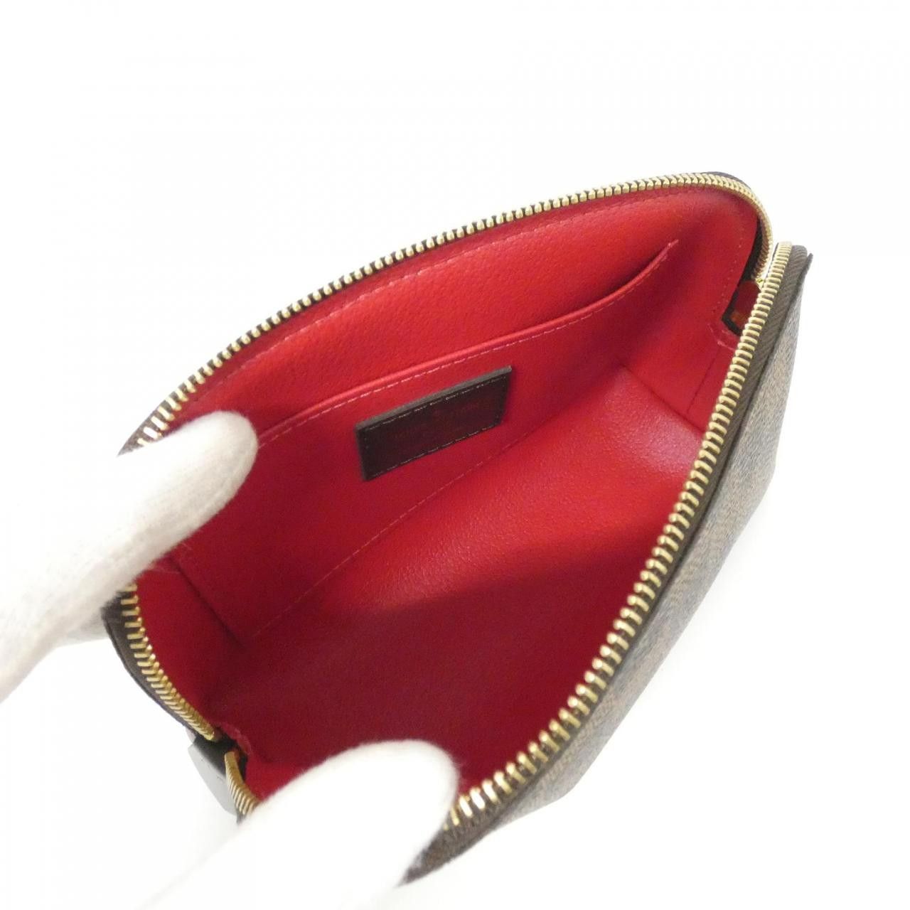 Louis Vuitton Louis Vuitton Louis Vuitton Pochette Cosmetic Damier Pouch Textile Vanity Bag N47516 DUTY FREE for USA Size ONE SIZE - 5 Thumbnail