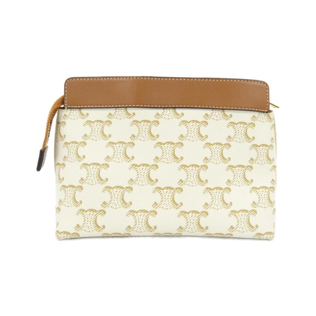 Celine Celine Celine Triomphe Canvas Pouch Textile Other 10C762DJP DUTY FREE for USA Size ONE SIZE - 2 Thumbnail