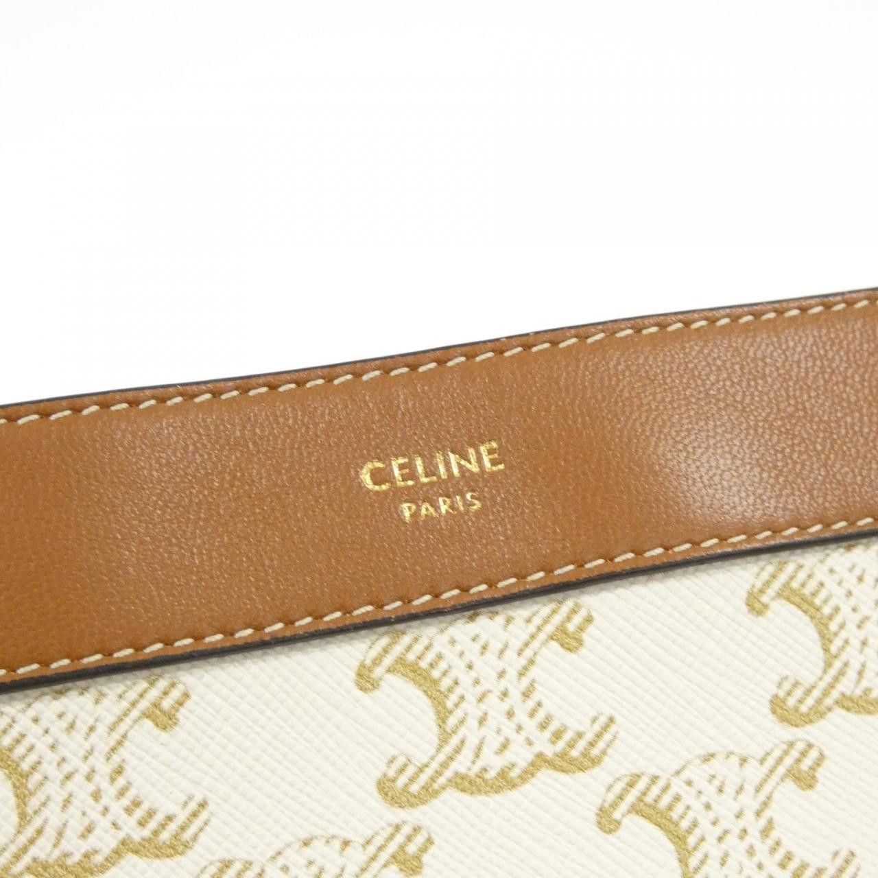 Celine Celine Celine Triomphe Canvas Pouch Textile Other 10C762DJP DUTY FREE for USA Size ONE SIZE - 4 Thumbnail