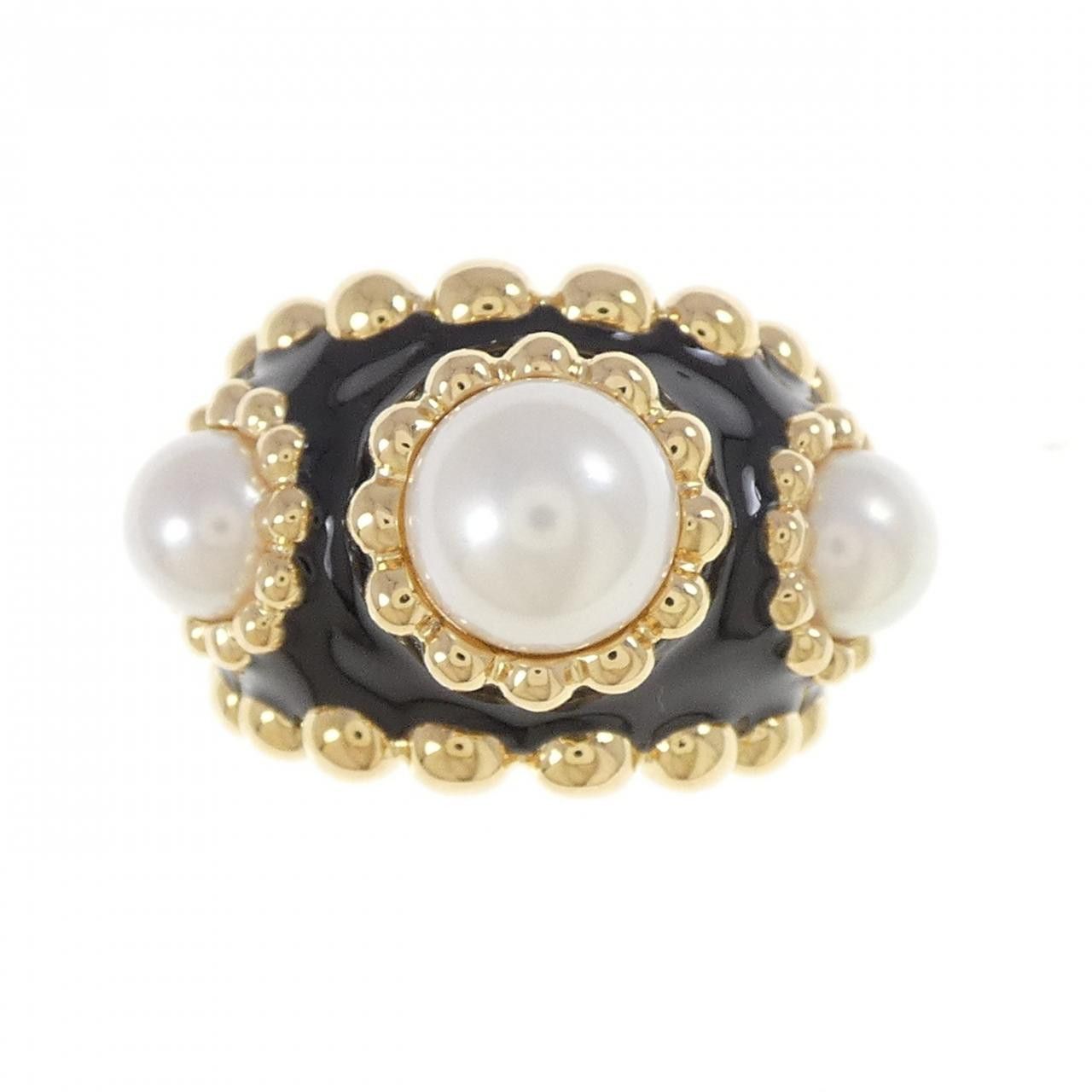 Chanel Chanel Chanel Akoya Pearl Gold Ring Precious Metal Ring DUTY FREE for USA Size ONE SIZE - 2 Thumbnail