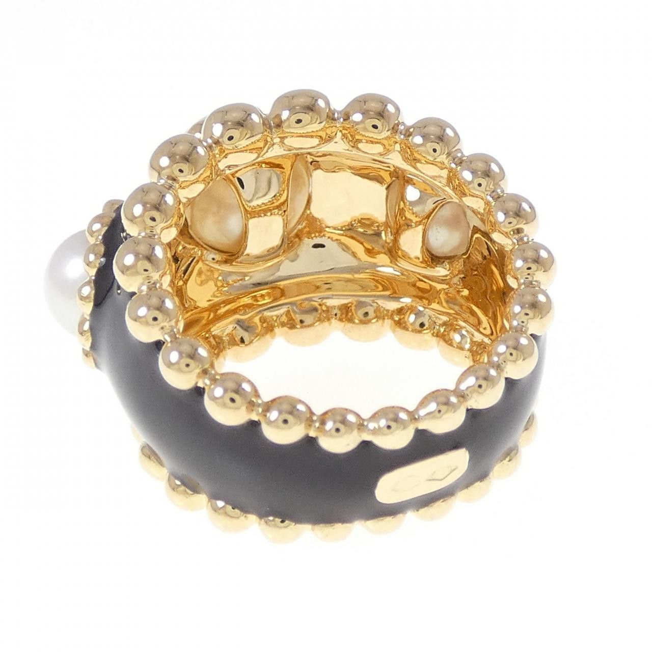 Chanel Chanel Chanel Akoya Pearl Gold Ring Precious Metal Ring DUTY FREE for USA Size ONE SIZE - 3 Thumbnail