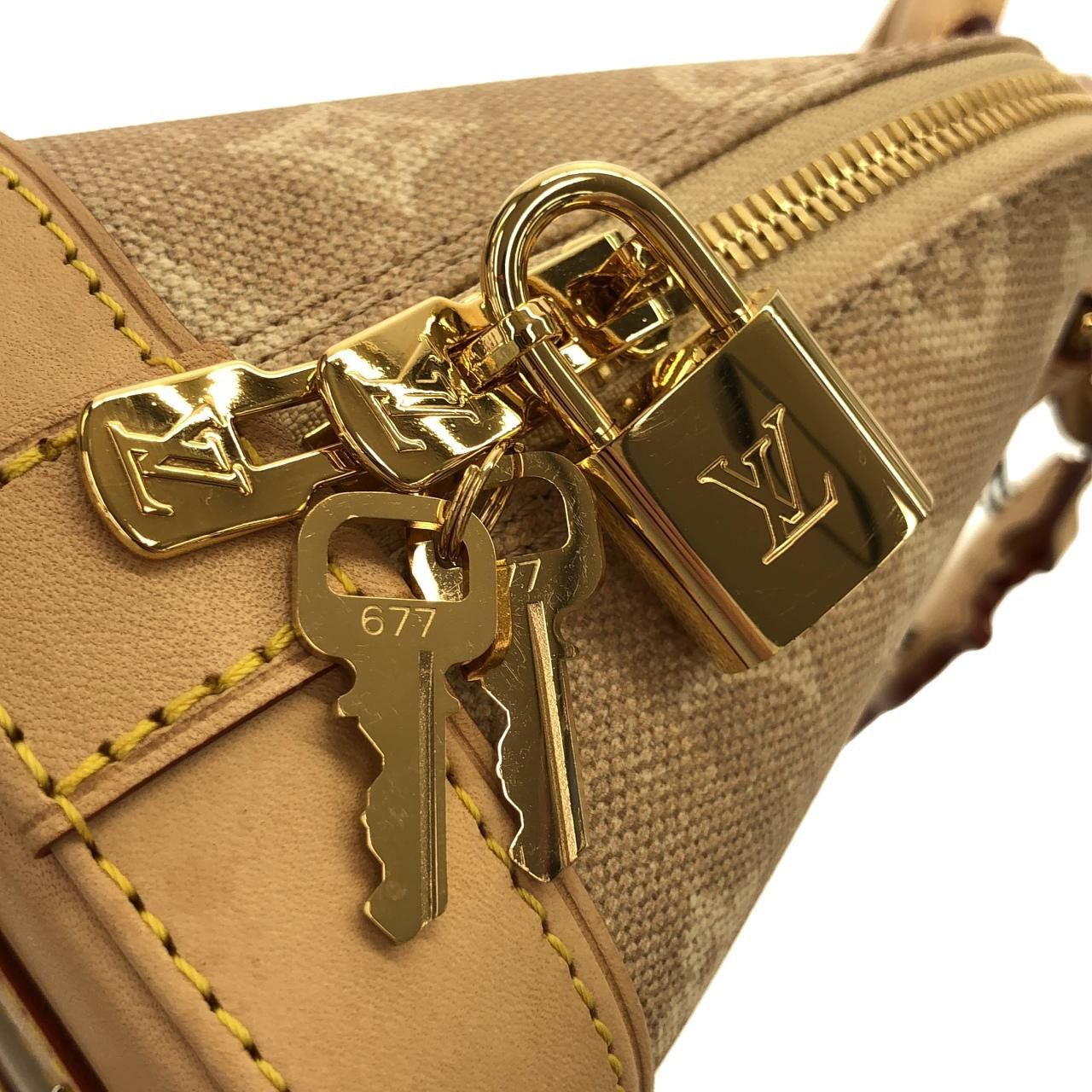 Louis Vuitton Louis Vuitton Louis Vuitton Alma BB Handbag Textile Handbag M25728 DUTY FREE for USA Size ONE SIZE - 6 Thumbnail