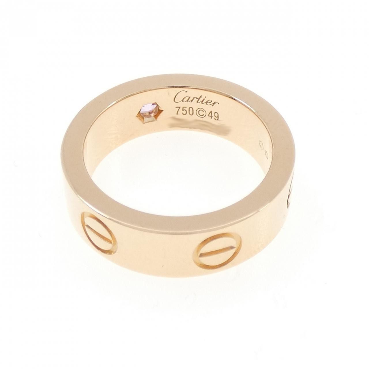 Cartier Cartier Cartier Love 750 Pink Gold Sapphire Ring Size 9 Precious Metal Ring CRB4064400 DUTY FREE for USA Size ONE SIZE - 3 Thumbnail