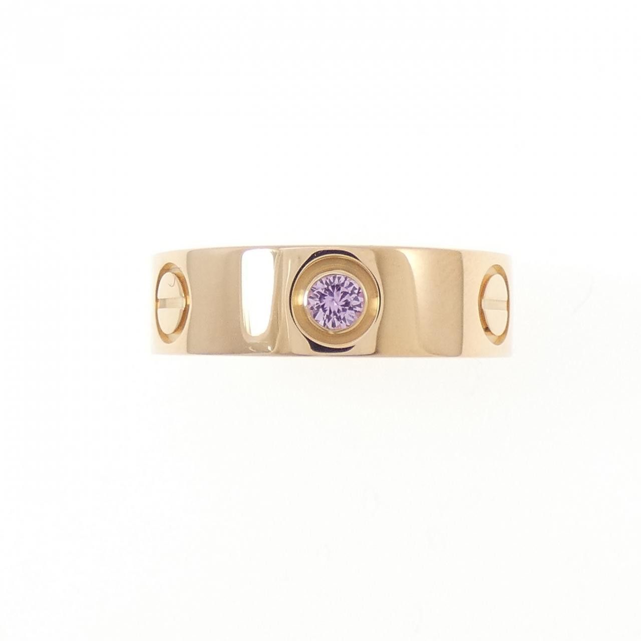 Cartier Cartier Cartier Love 750 Pink Gold Sapphire Ring Size 9 Precious Metal Ring CRB4064400 DUTY FREE for USA Size ONE SIZE - 2 Thumbnail