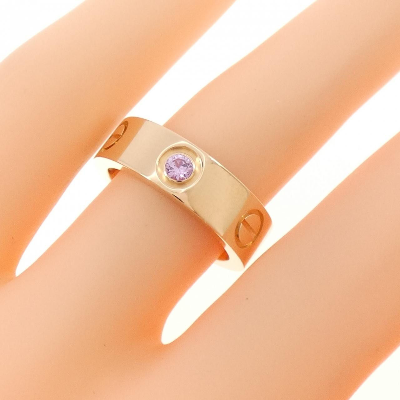 Cartier Cartier Cartier Love 750 Pink Gold Sapphire Ring Size 9 Precious Metal Ring CRB4064400 DUTY FREE for USA Size ONE SIZE - 5 Thumbnail