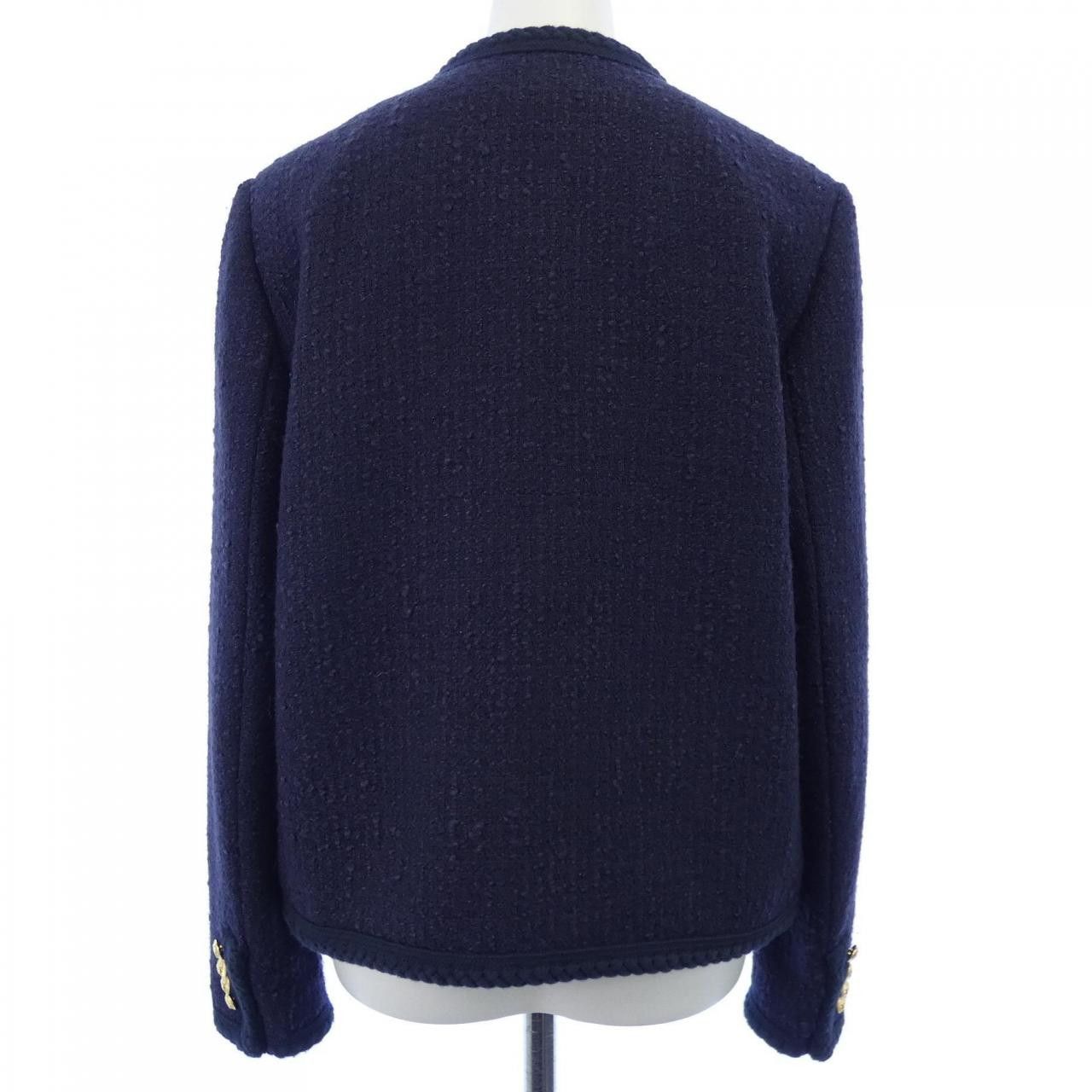 Celine Celine Celine Collarless Jacket Textile Outerwear 2V71I739P DUTY FREE for USA Size ONE SIZE - 2 Thumbnail