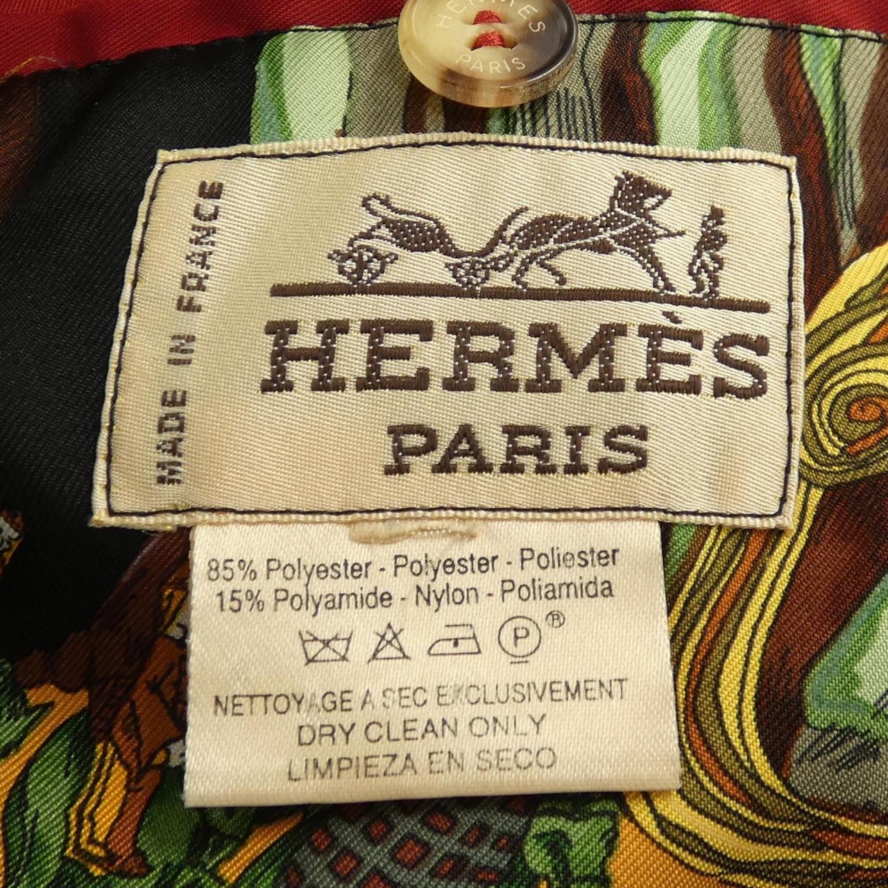 Hermes Hermes Hermes AU FIL DE LA SOIE Twillaine Coat Textile Outerwear DUTY FREE for USA Size ONE SIZE - 3 Thumbnail