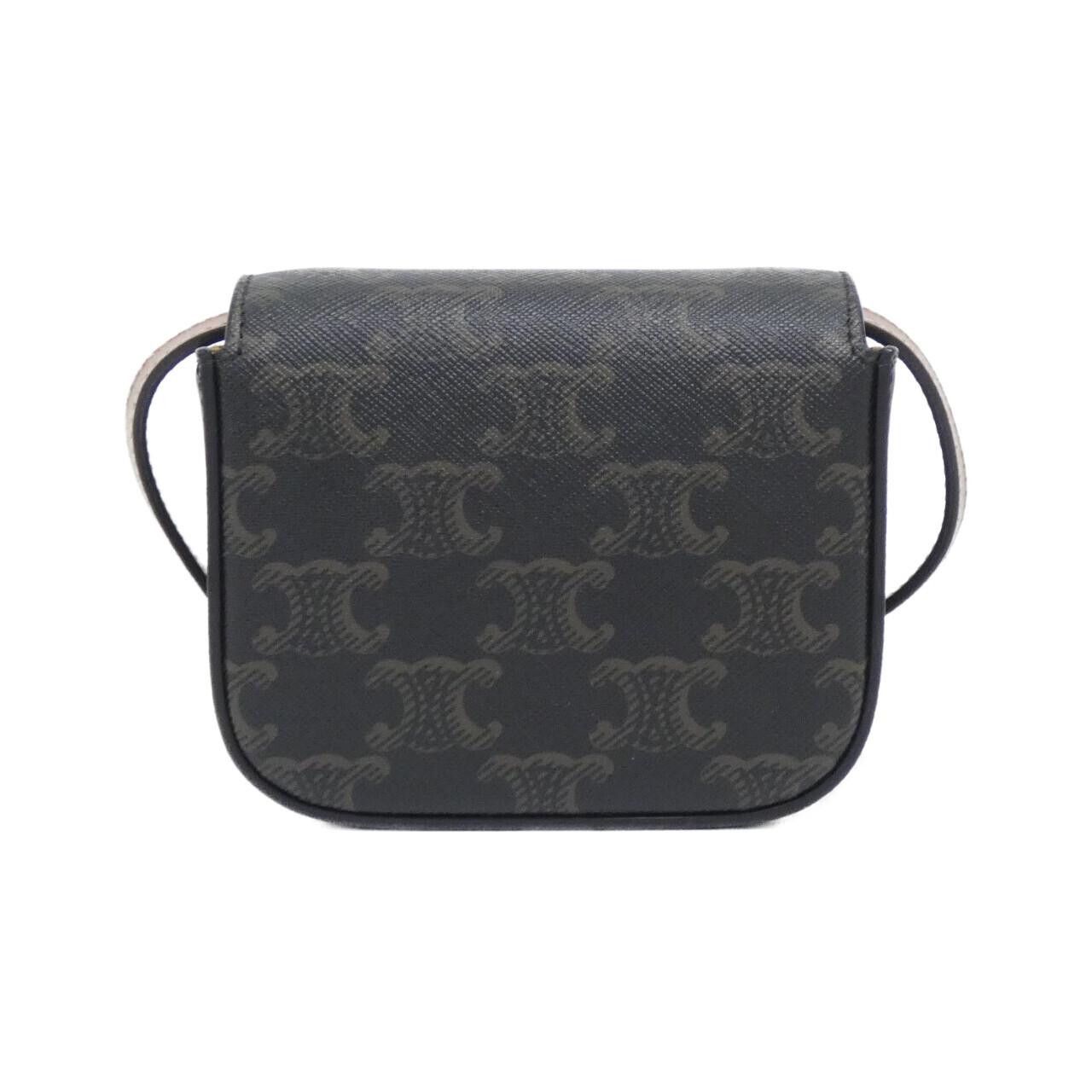 Celine Celine Celine Mini Claude Trionfecanvas Shoulder Bag Textile Shoulder Bag 10I512DQB DUTY FREE for USA Size ONE SIZE - 2 Thumbnail