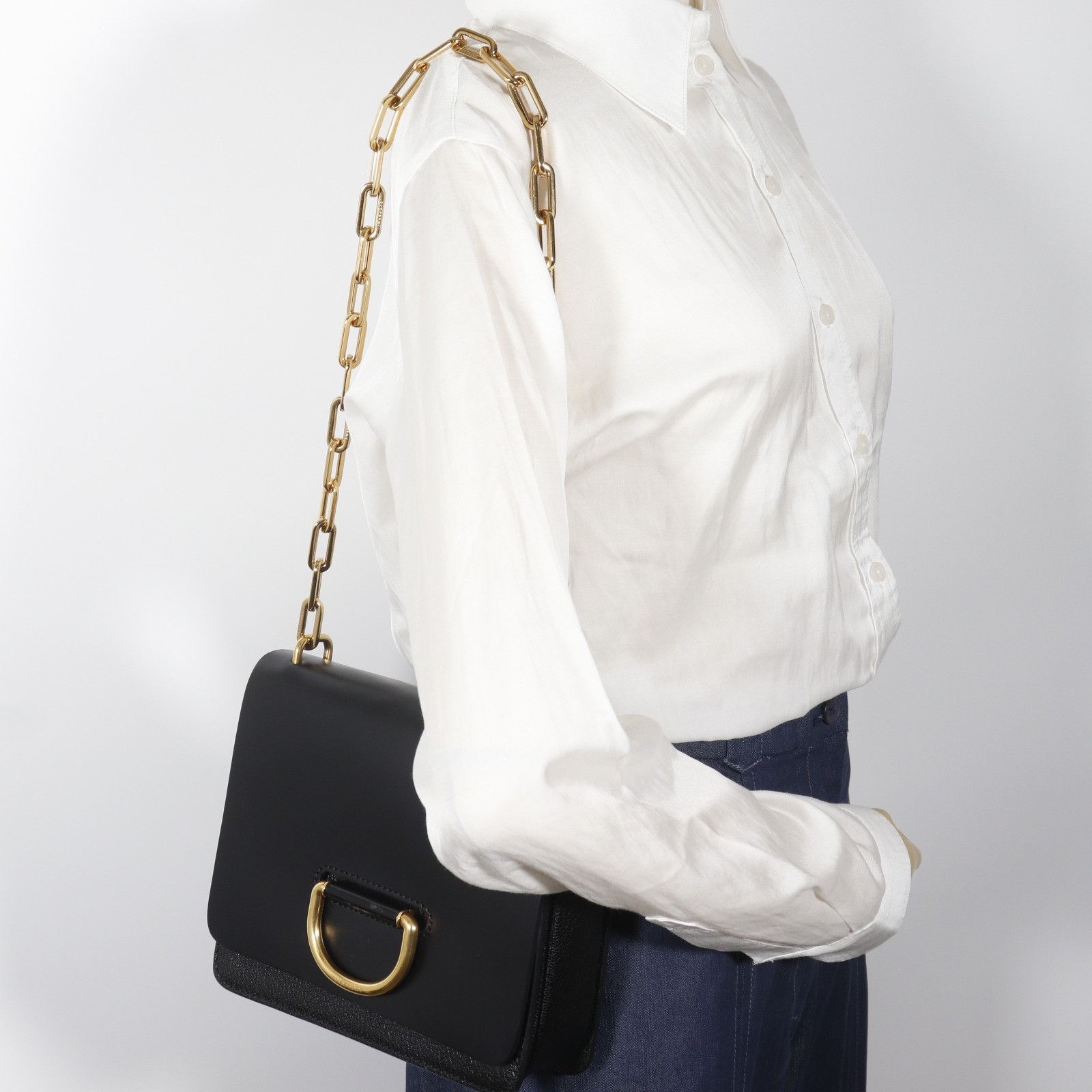 Burberry Burberry Burberry D Ring Calf Shoulder Bag Leather Shoulder Bag DUTY FREE for USA Size ONE SIZE - 17 Thumbnail