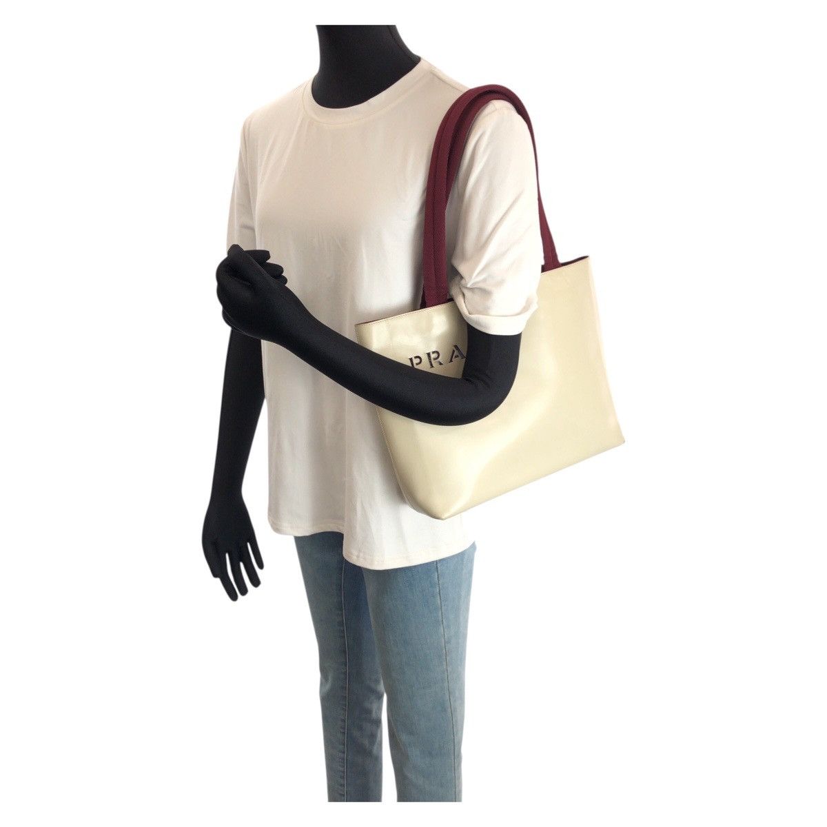 Prada Prada Prada Leather Tote Bag Leather Shoulder Bag DUTY FREE for USA Size ONE SIZE - 7 Thumbnail