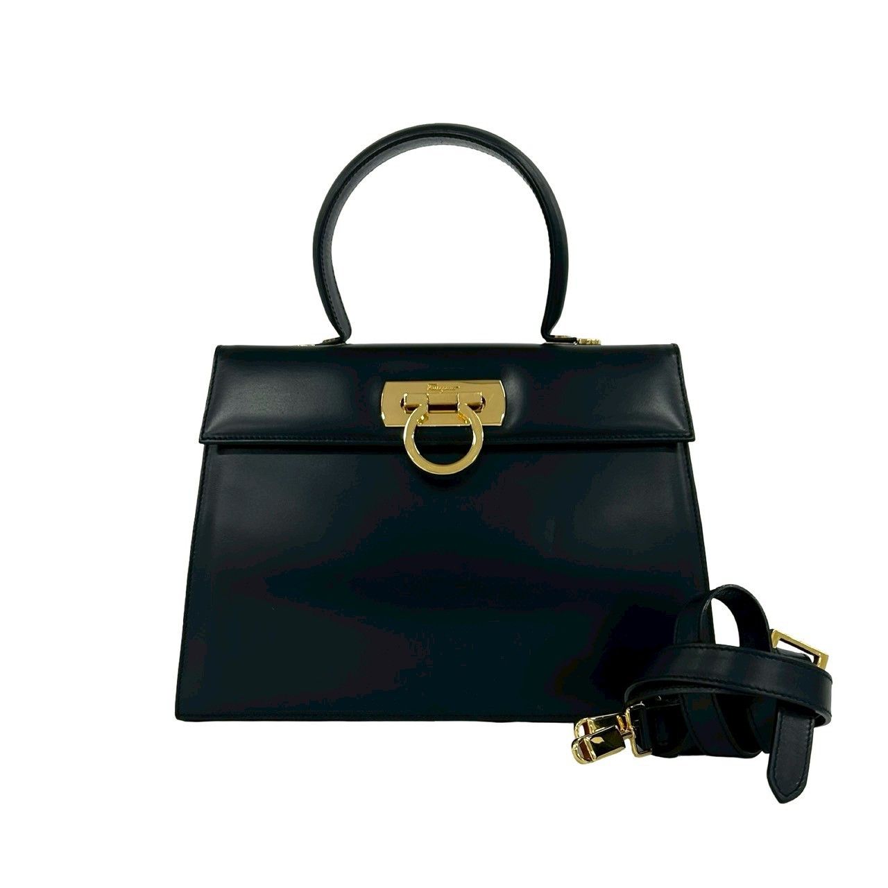 Salvatore Ferragamo Salvatore Ferragamo Salvatore Ferragamo Leather 2way Handbag Leather Shoulder Bag DUTY FREE for USA Size ONE SIZE - 2 Thumbnail