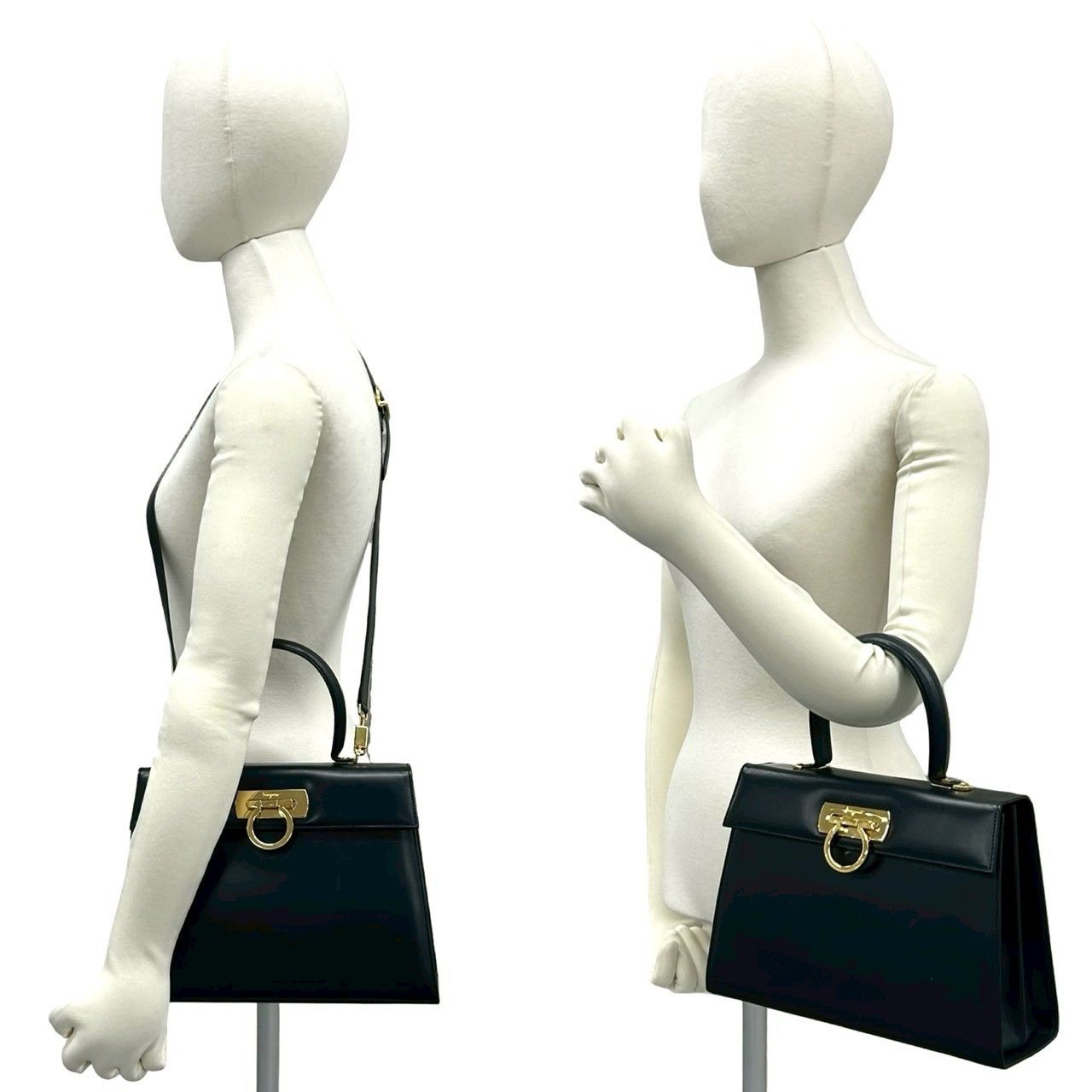 Salvatore Ferragamo Salvatore Ferragamo Salvatore Ferragamo Leather 2way Handbag Leather Shoulder Bag DUTY FREE for USA Size ONE SIZE - 3 Thumbnail